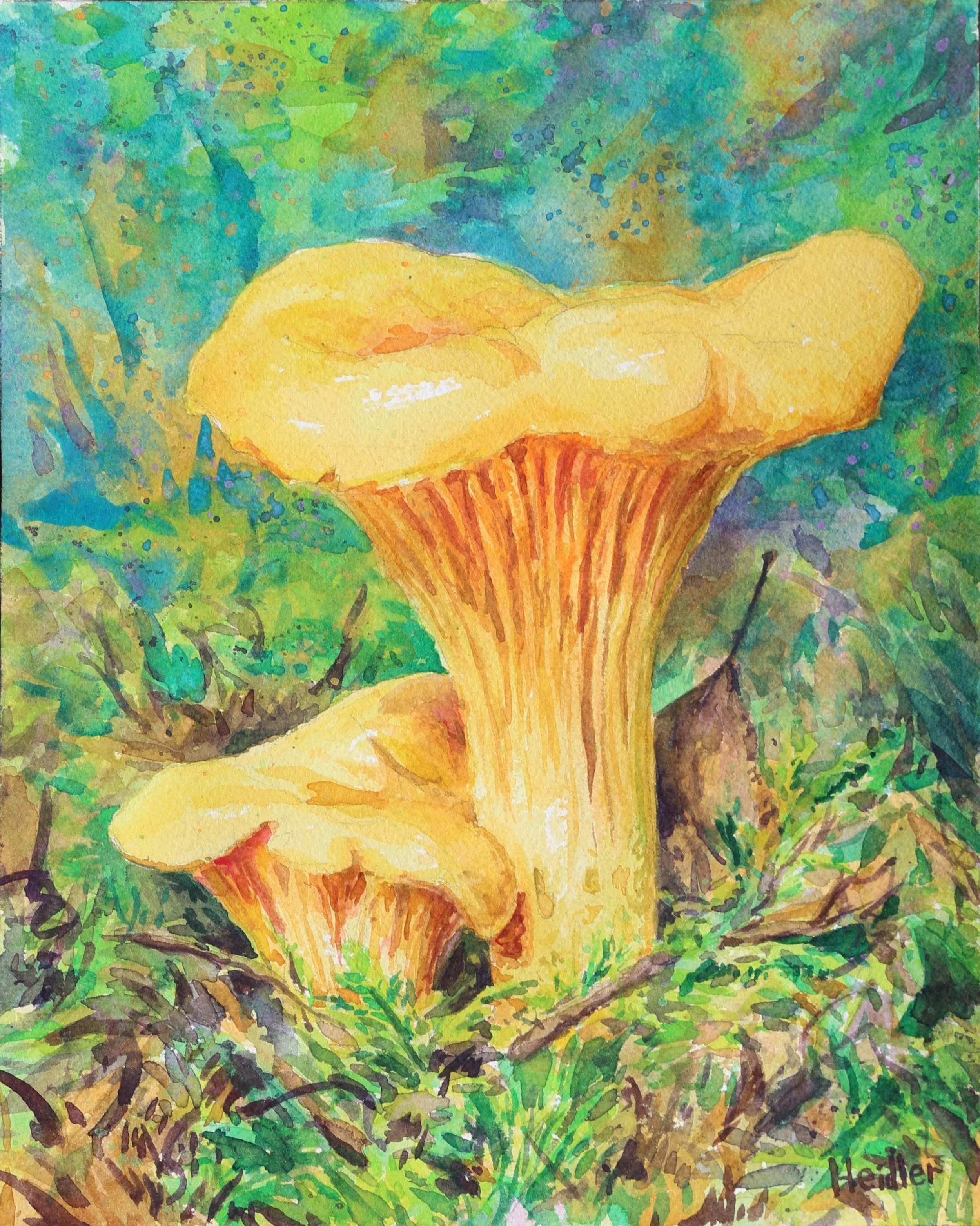 "Chant" Watercolor 8x10