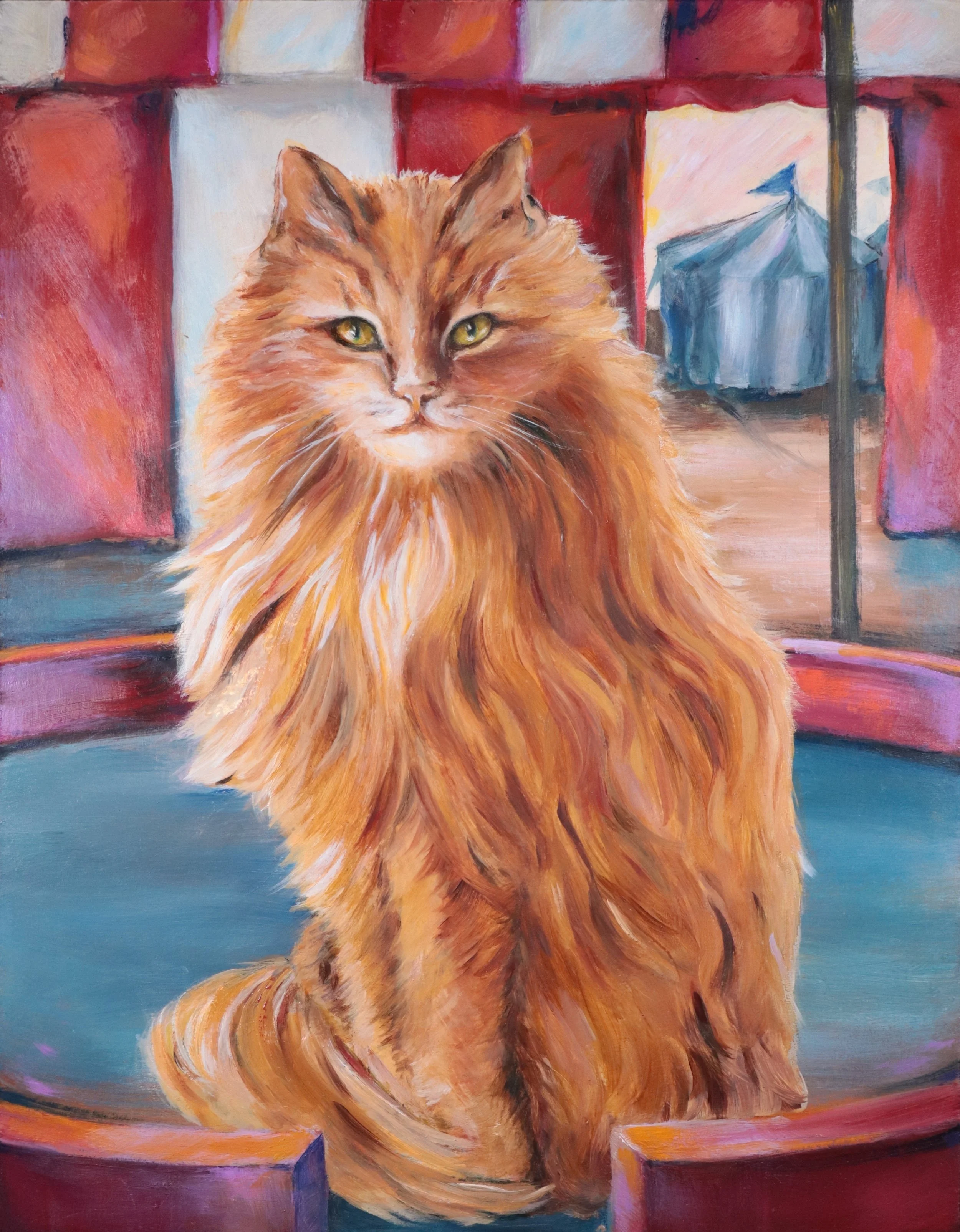 Pride, oil on cradled panel, 14 x 11, 2025