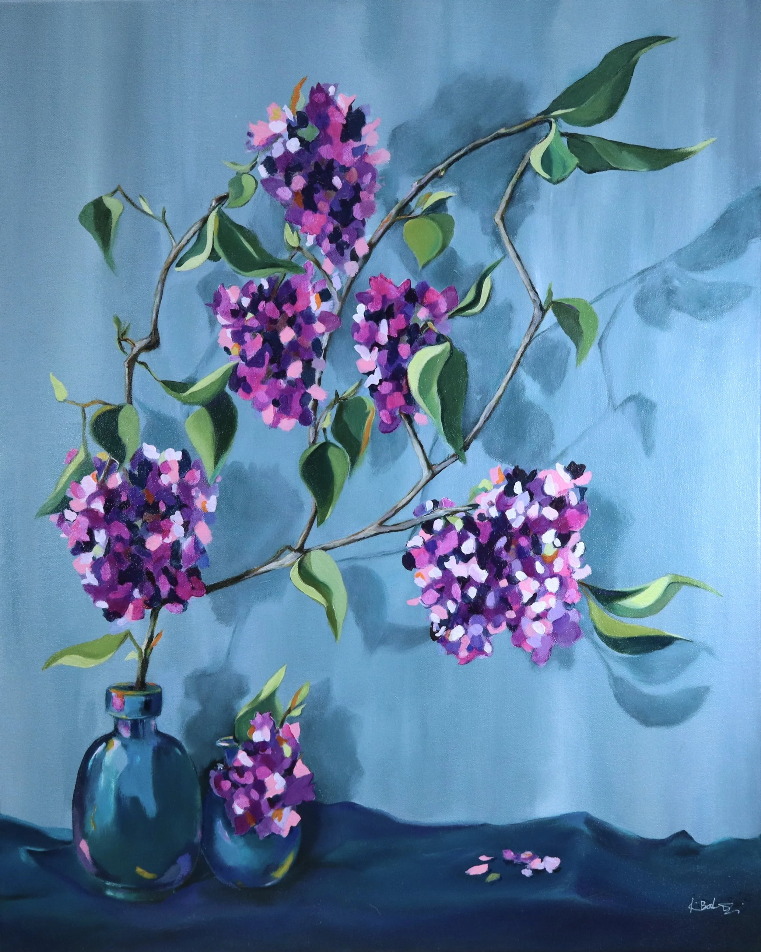 Lilacs No. 2, oil on canvas, 24x30