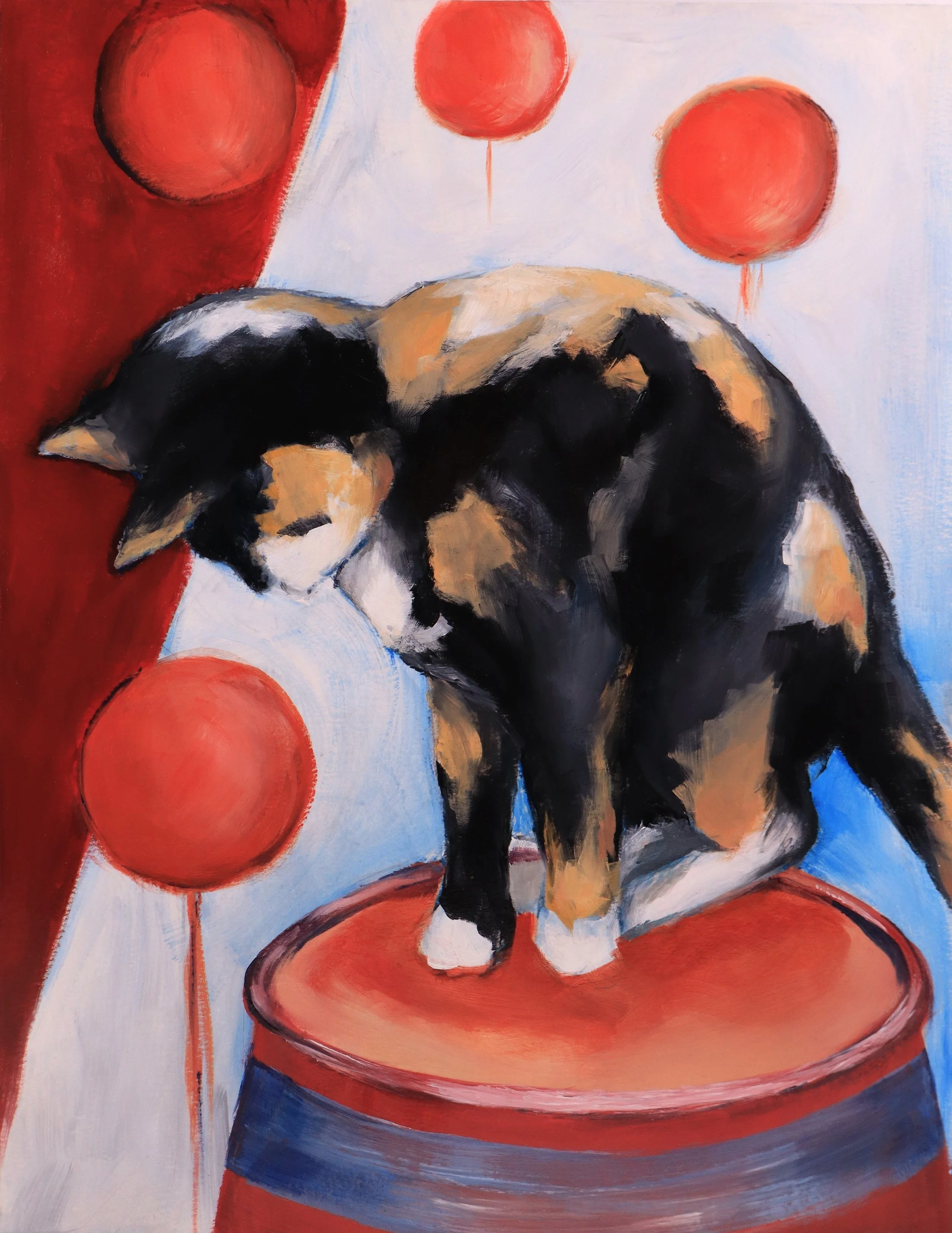 Work and Play, oil on cradled panel, 14 x 11, 2024