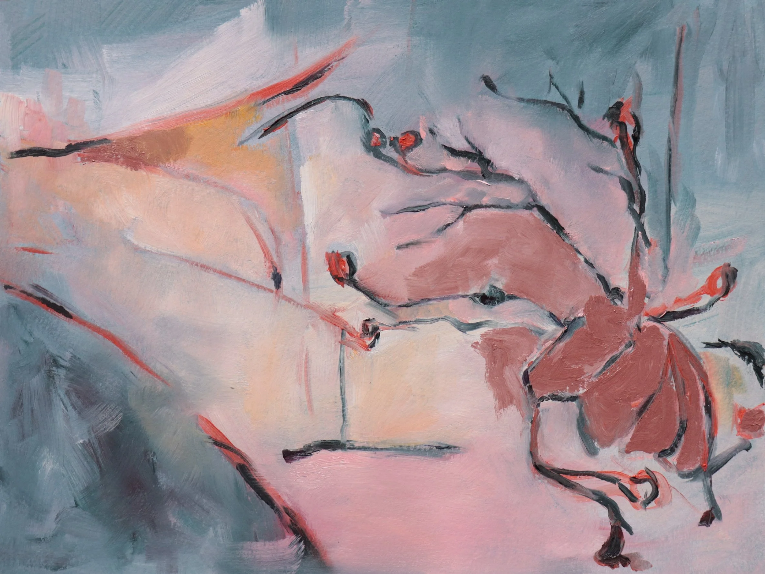 A Journey Begins, oil on cradled panel,  11 x 14, 2025