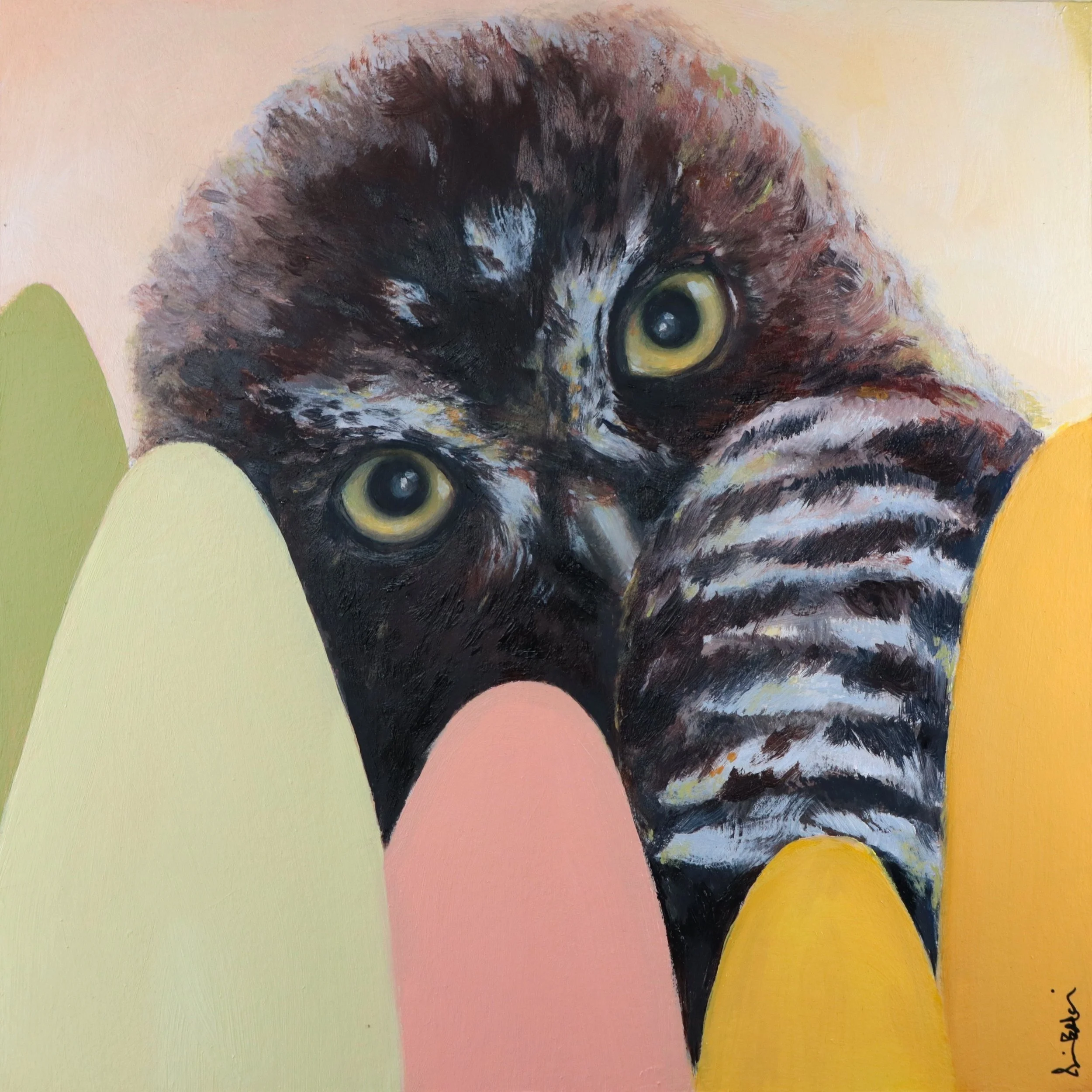 Mr. CrOWLey, oil on cradled panel, 10 x 10, 2025