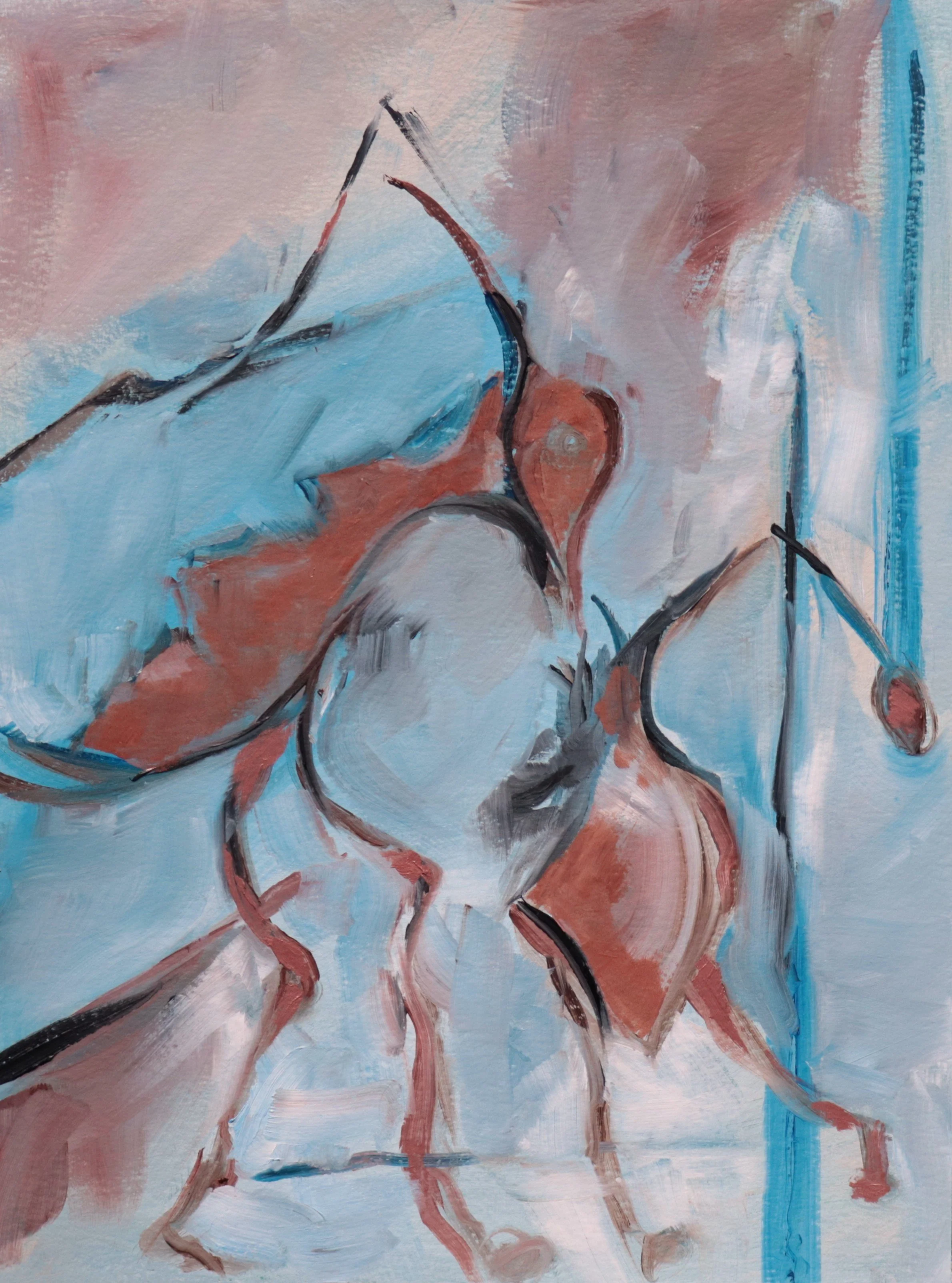 Dance No. 1, oil on cradled panel,  11 x 14, 2025