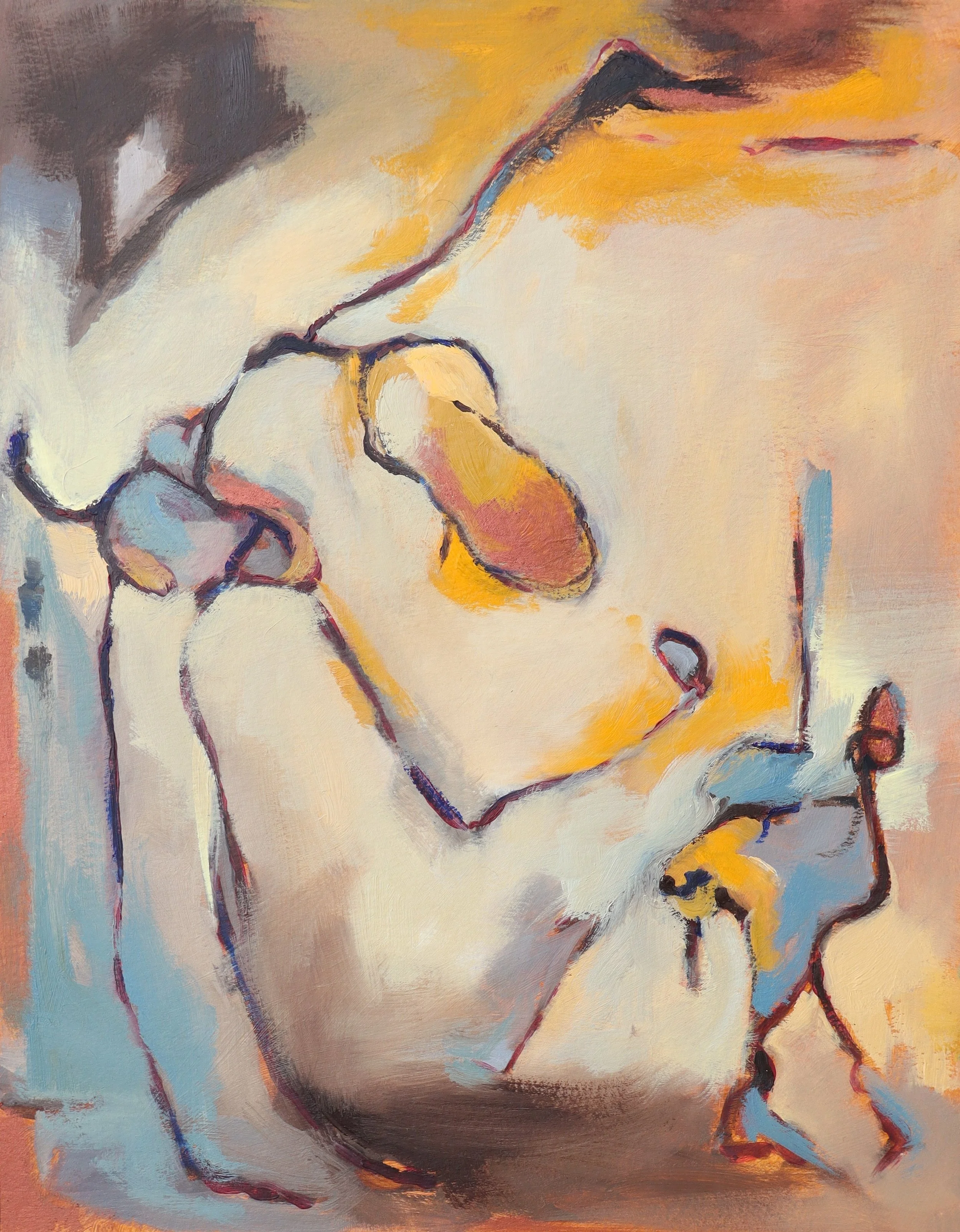 A Proposal, oil on cradled panel,  14 x 11, 2025