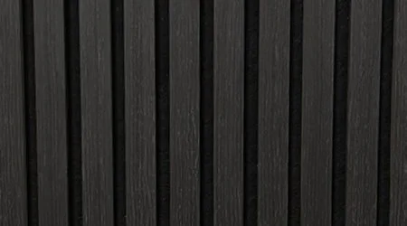 Luxury Black |  Acoustic Slat Wall Panel