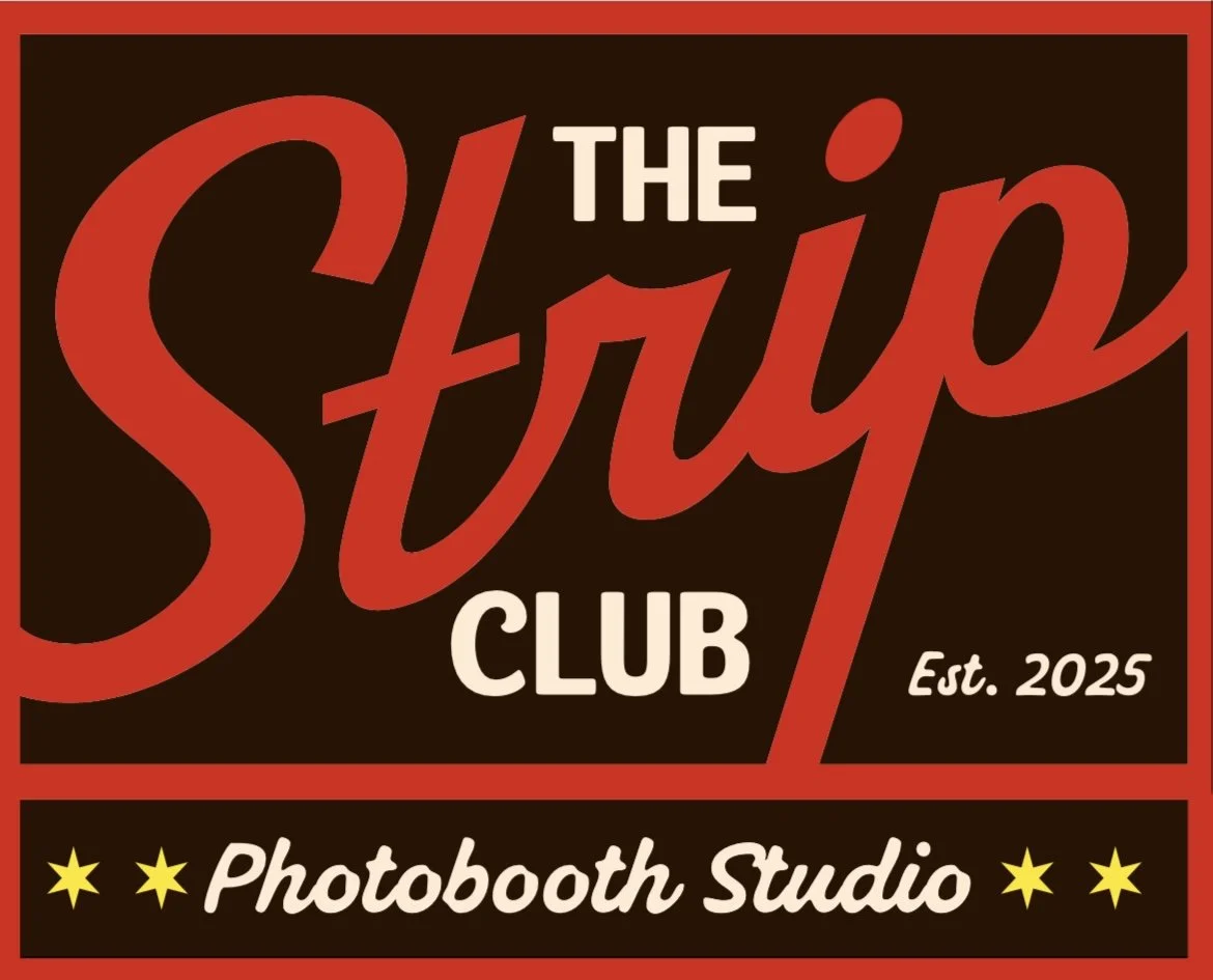 Logo for the Styp Club, established in 2025, featuring a photobooth studio.