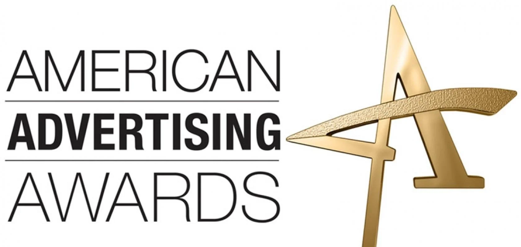 Logo for American Advertising Awards featuring the words "American Advertising Awards" and a stylized gold star.