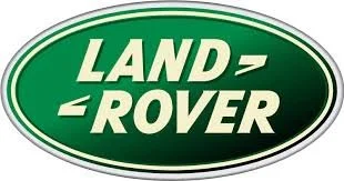 Land Rover logo with green oval background and white text