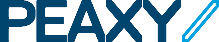 Logo of PEAXY with stylized pencil icon.