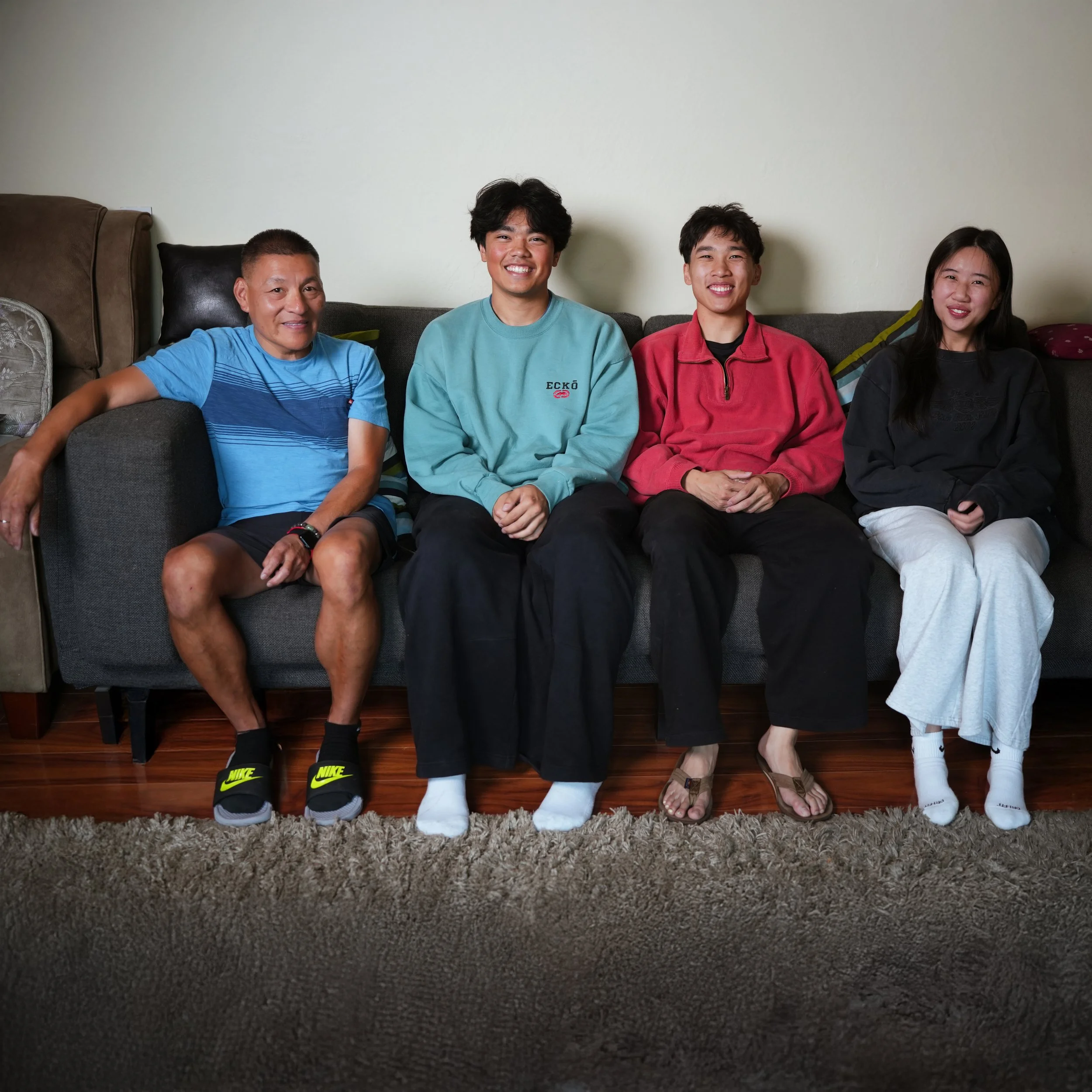 Lanny (far left), the owner of Cookie Proper with his team.