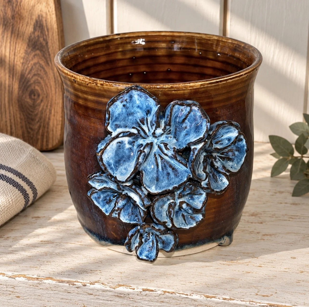 Floral Utensil Holder