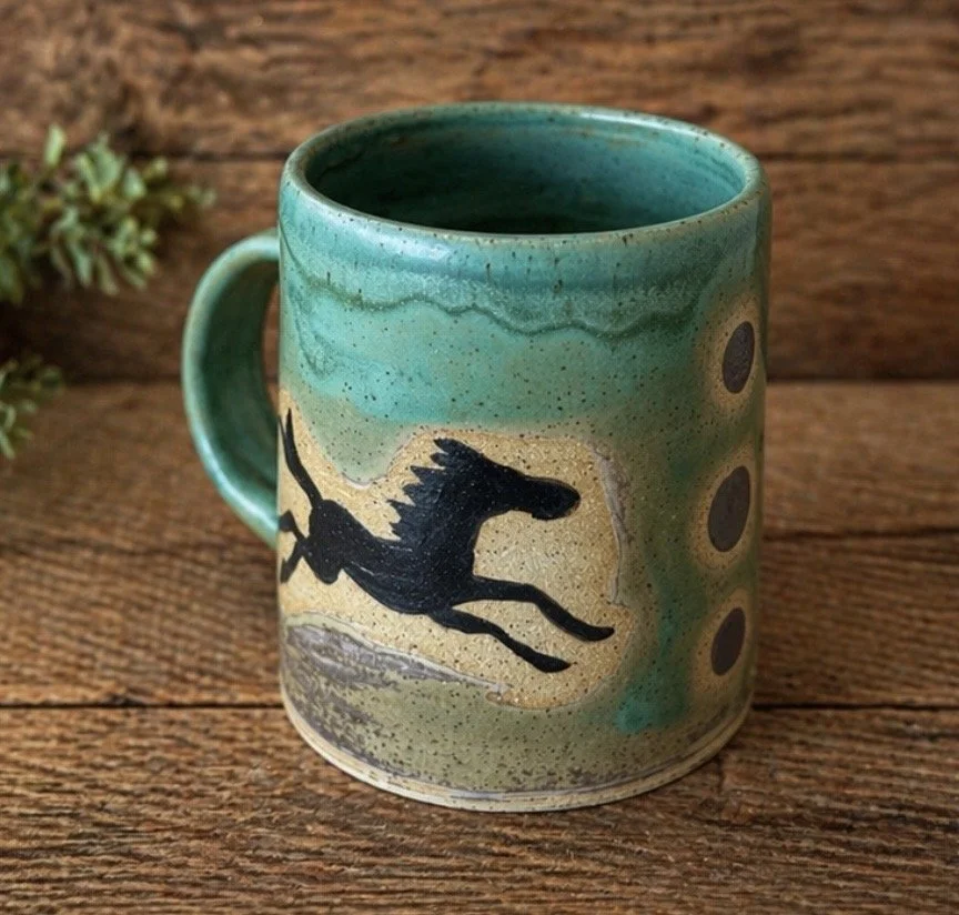 Primitive Folk Mug - Horse