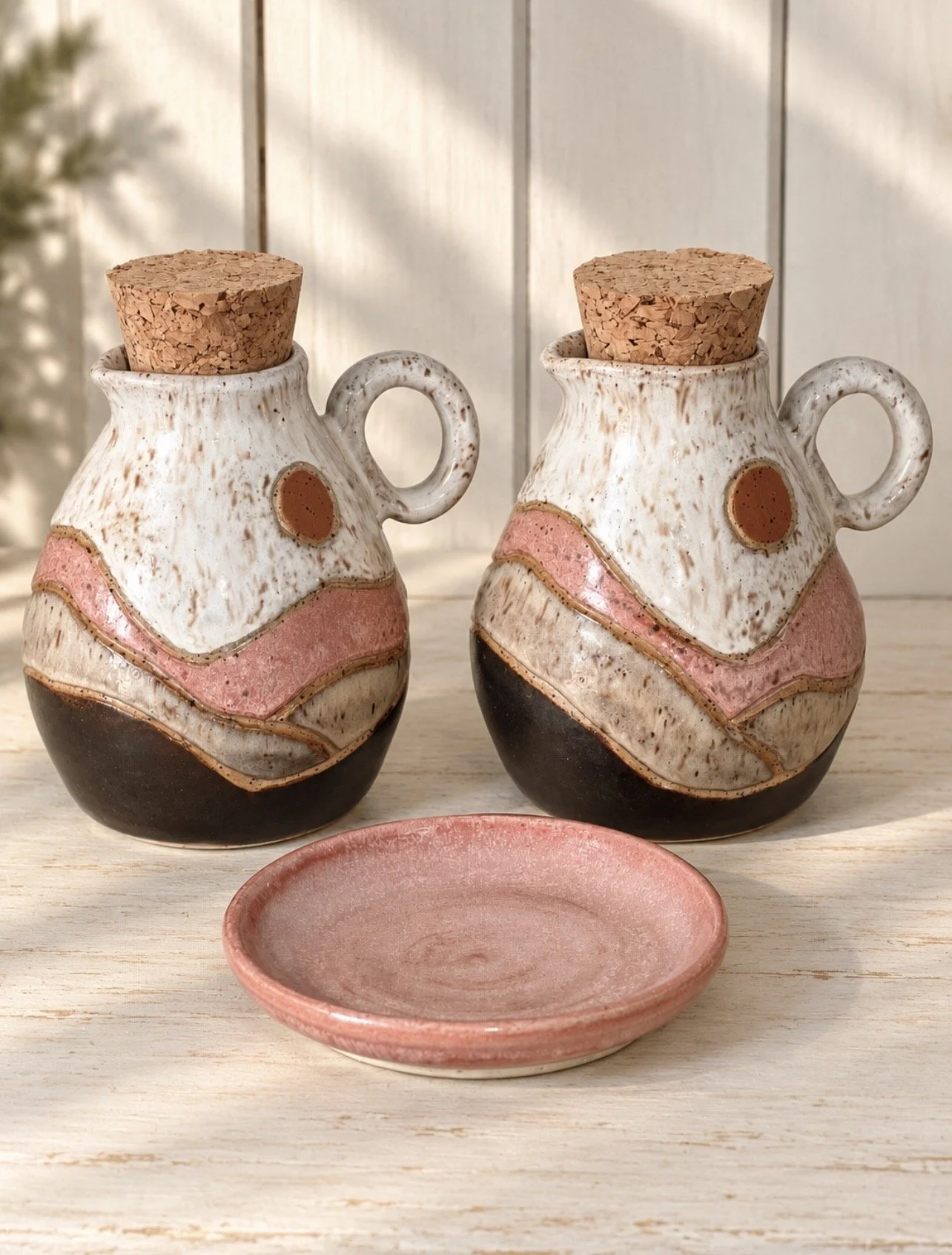 Southwestern Collection — Handmade Oil & Vinegar Jugs