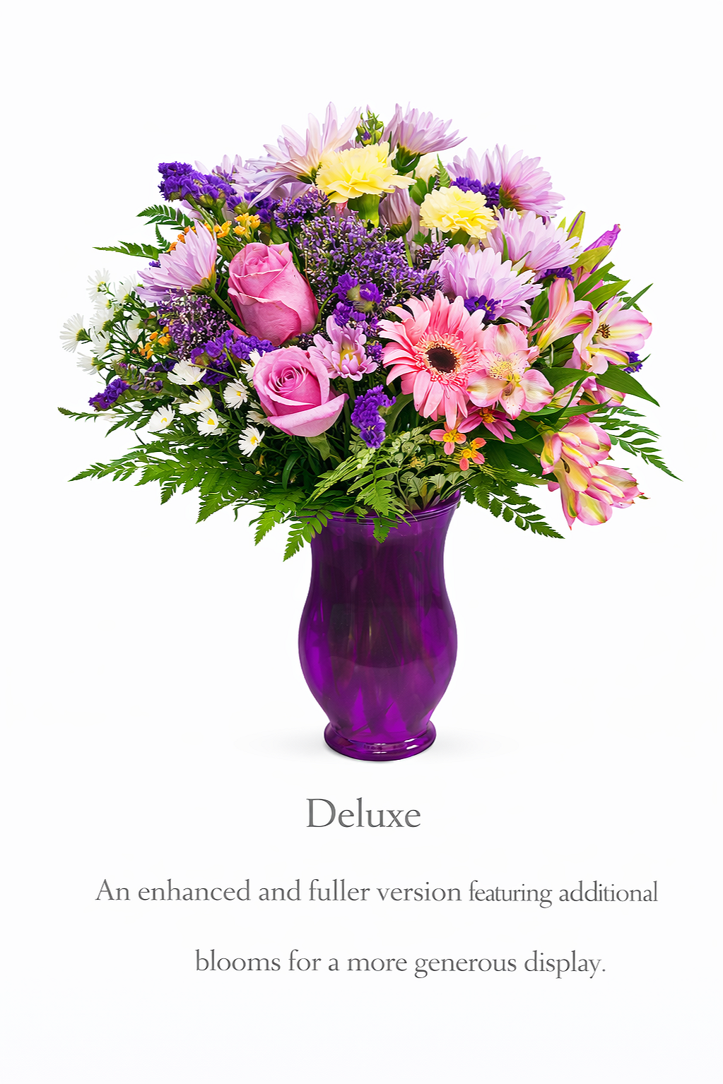 valteos flowers and gifts+arrangment+Pink & Purple Garden Delight Bouquet