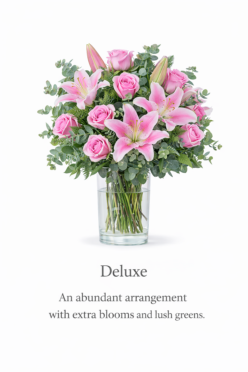 blushing+celebration+arrangement+rose+Lily