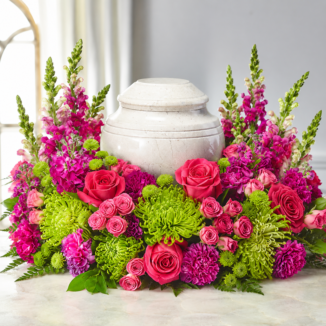 Vibrant Serenity Cremation Adornment