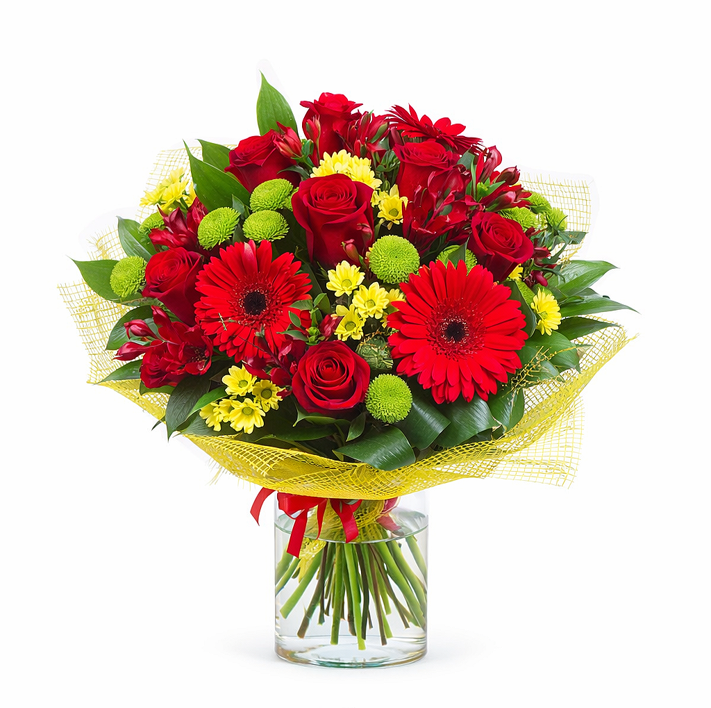 Red Bloom Harmony Arrangement