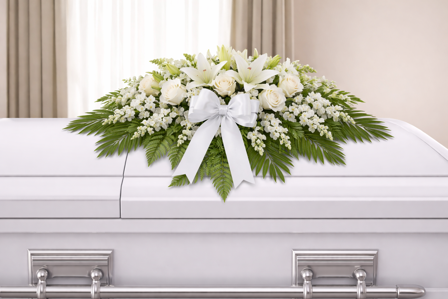 Whispering Grace Casket Spray