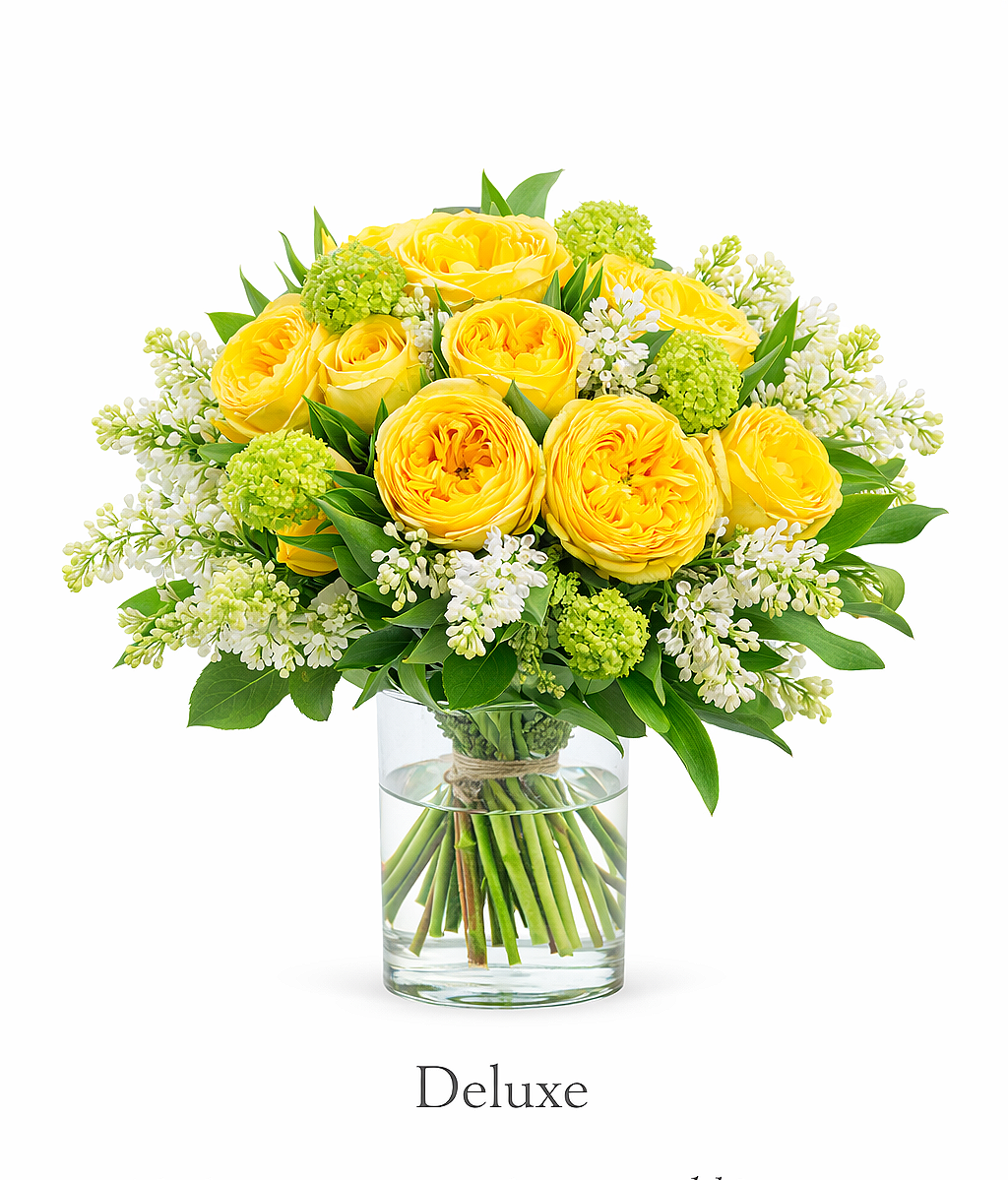 valteos flowers and gifts+sunlit elegance bouquet+yellow+roses