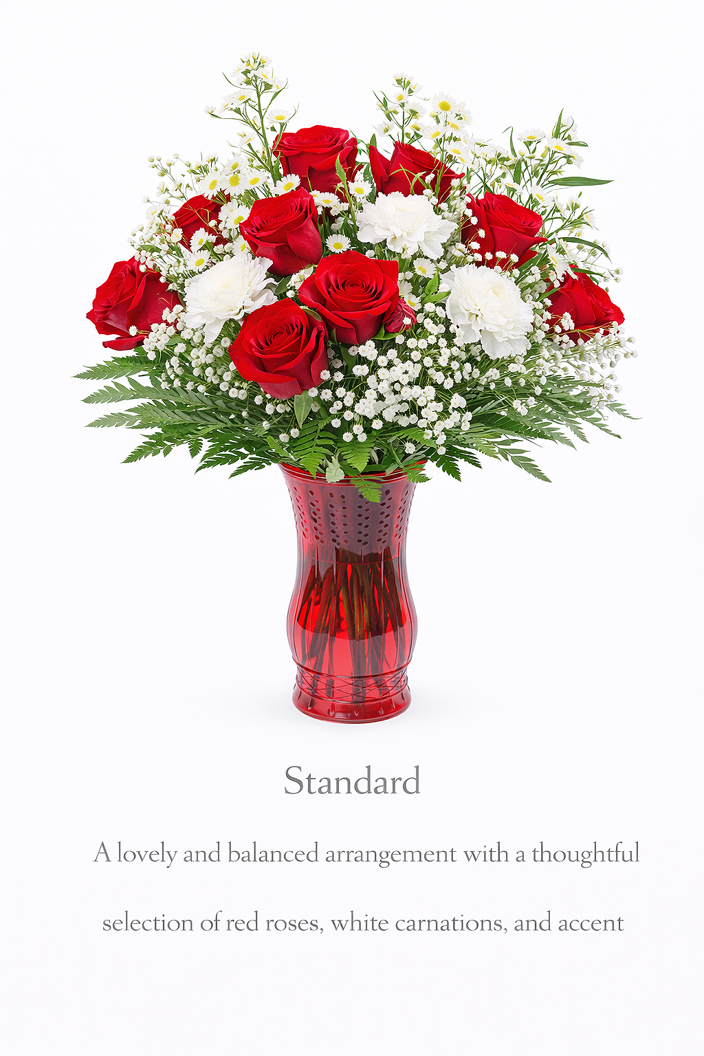 valteos flowers and gifts+ Romance and paradise arrangement+red rose+redvase