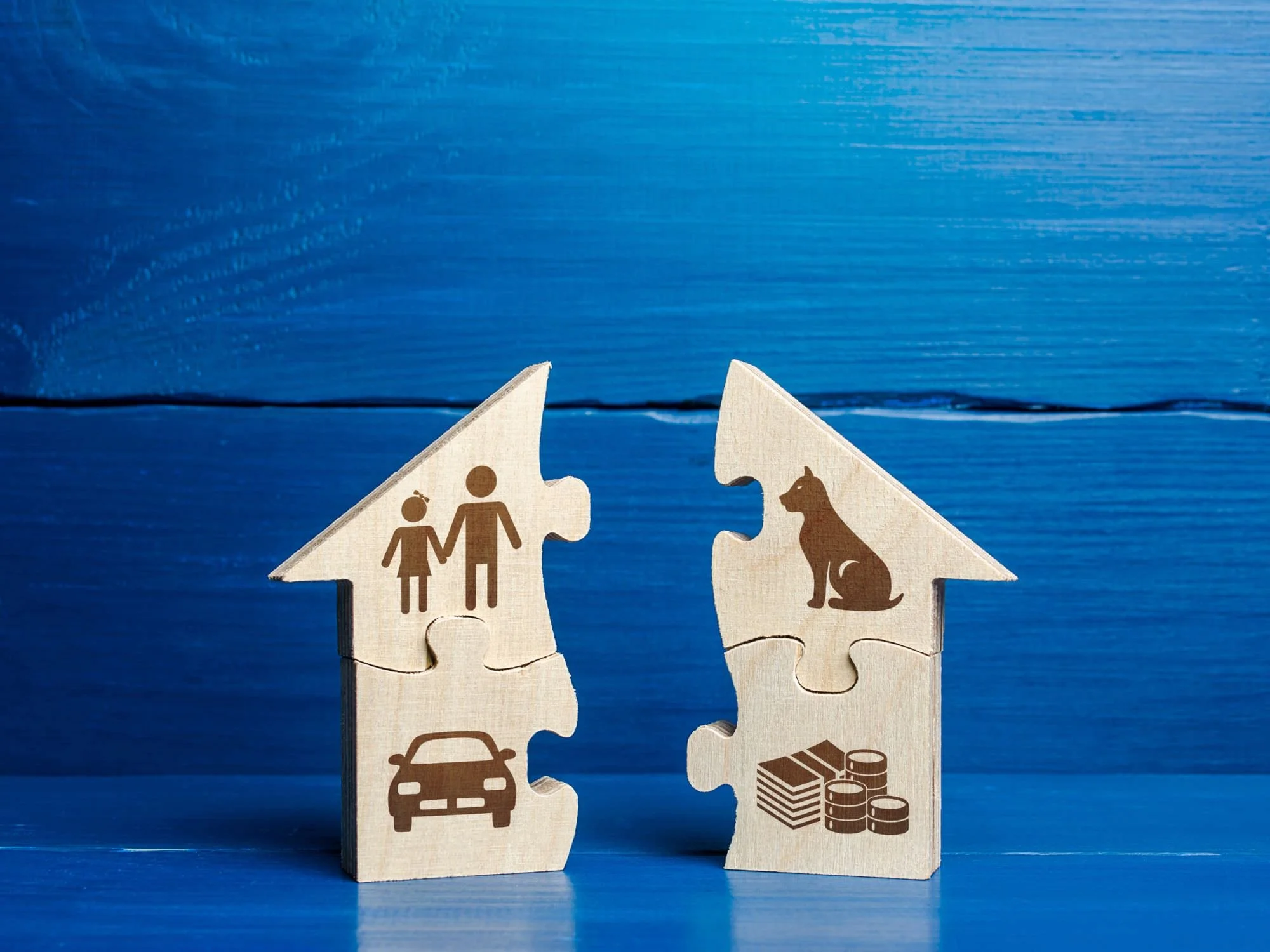 house puzzle split in half - ira divorce
