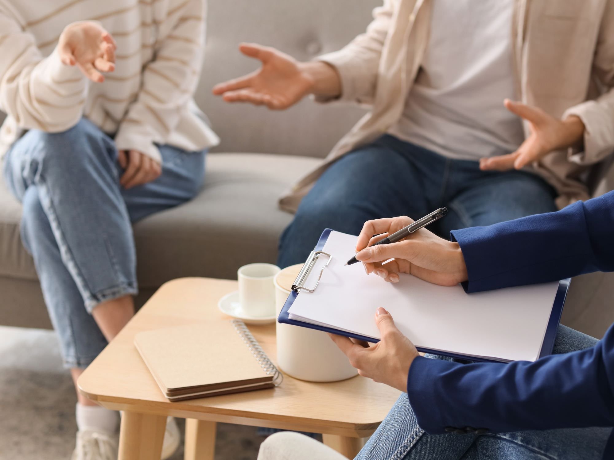 Couple arguing in a counseling session  - ira divorce