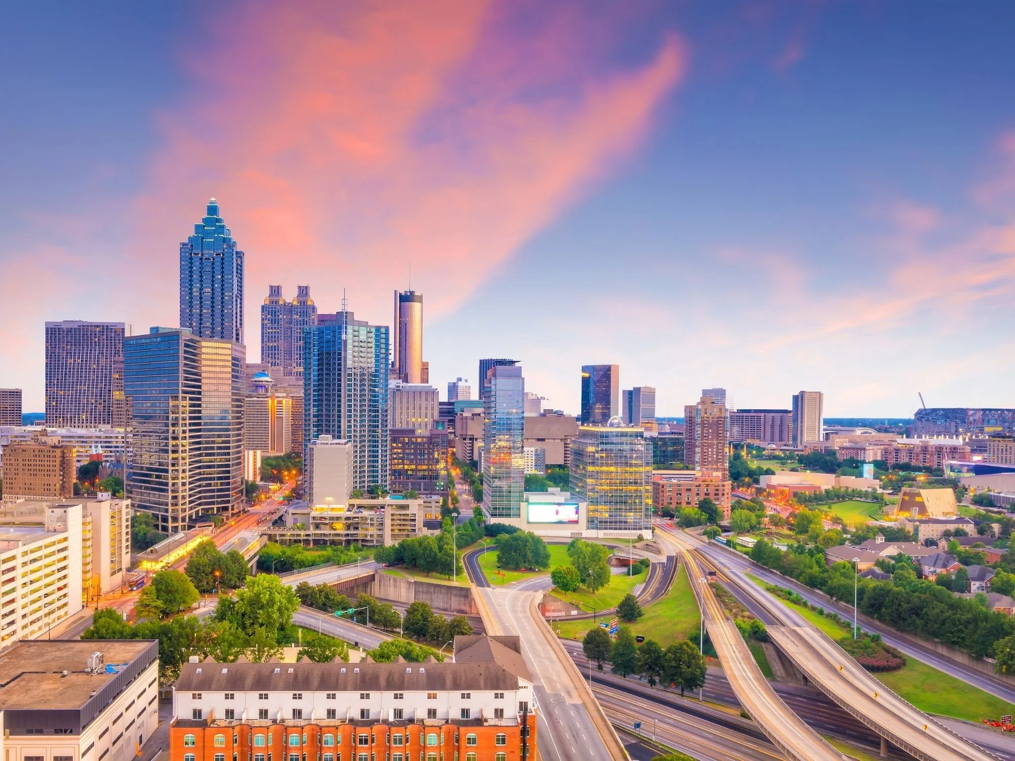 Skyline of Atlanta, Georgia - contact us financial advisor