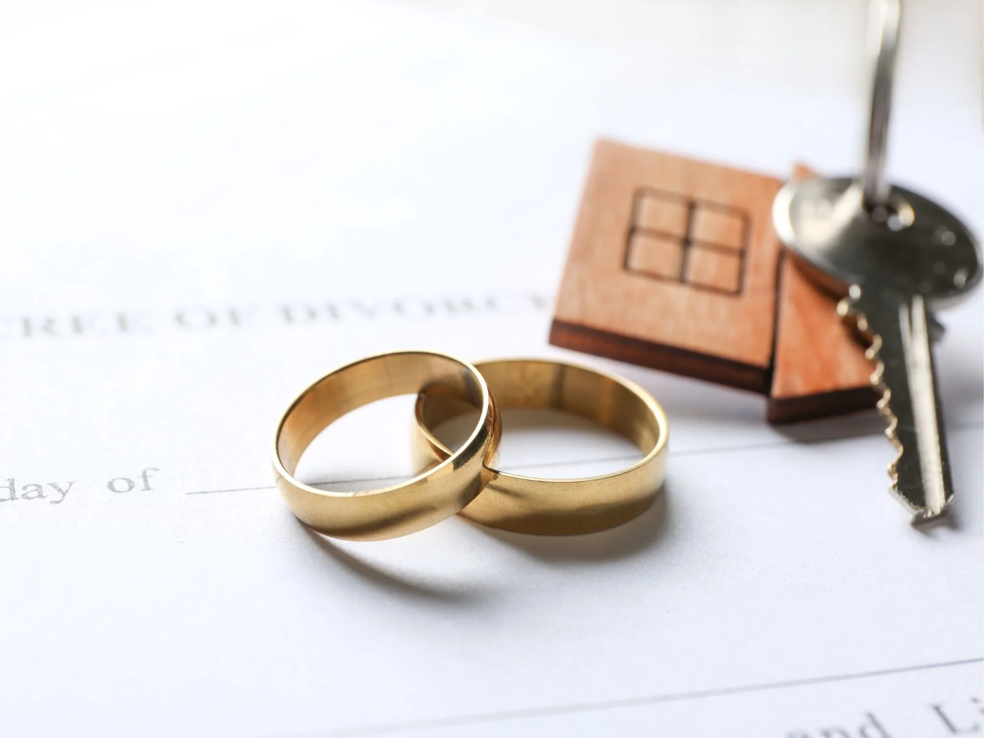 House and keys on top of financial statement
