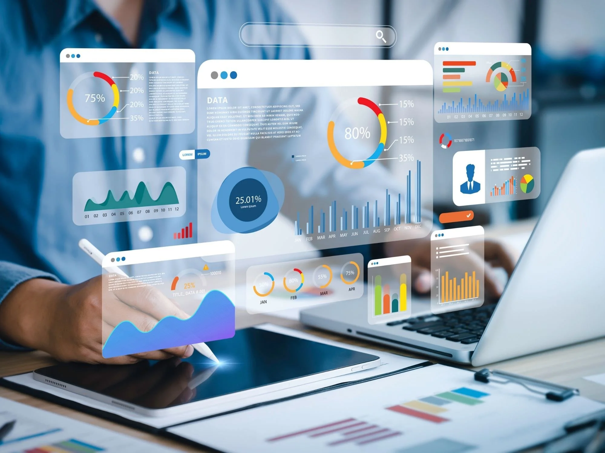 Different icon pictures of graphs and charts  - Do I Need a Financial Advisor?