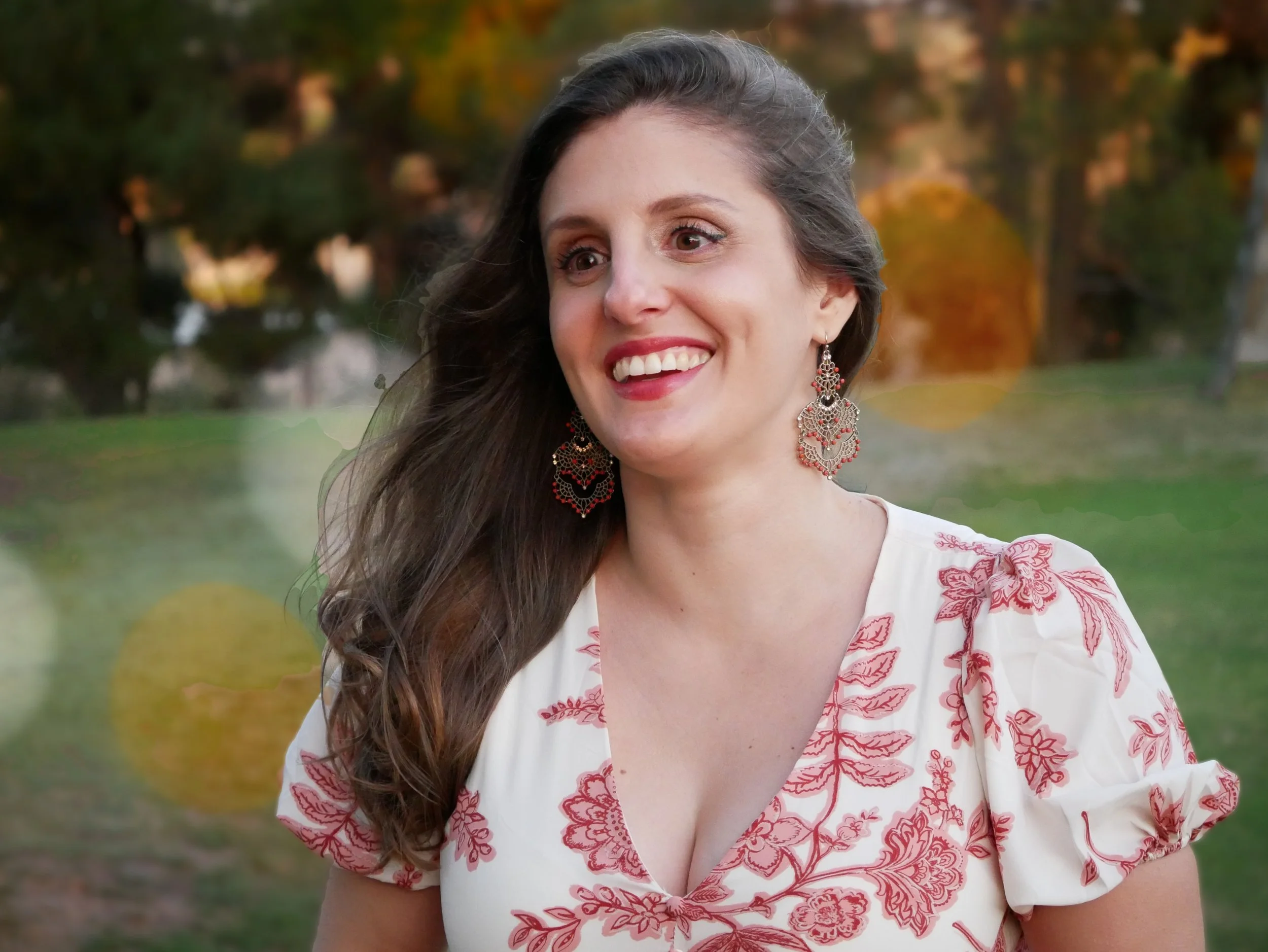 Headshot of April outdoors