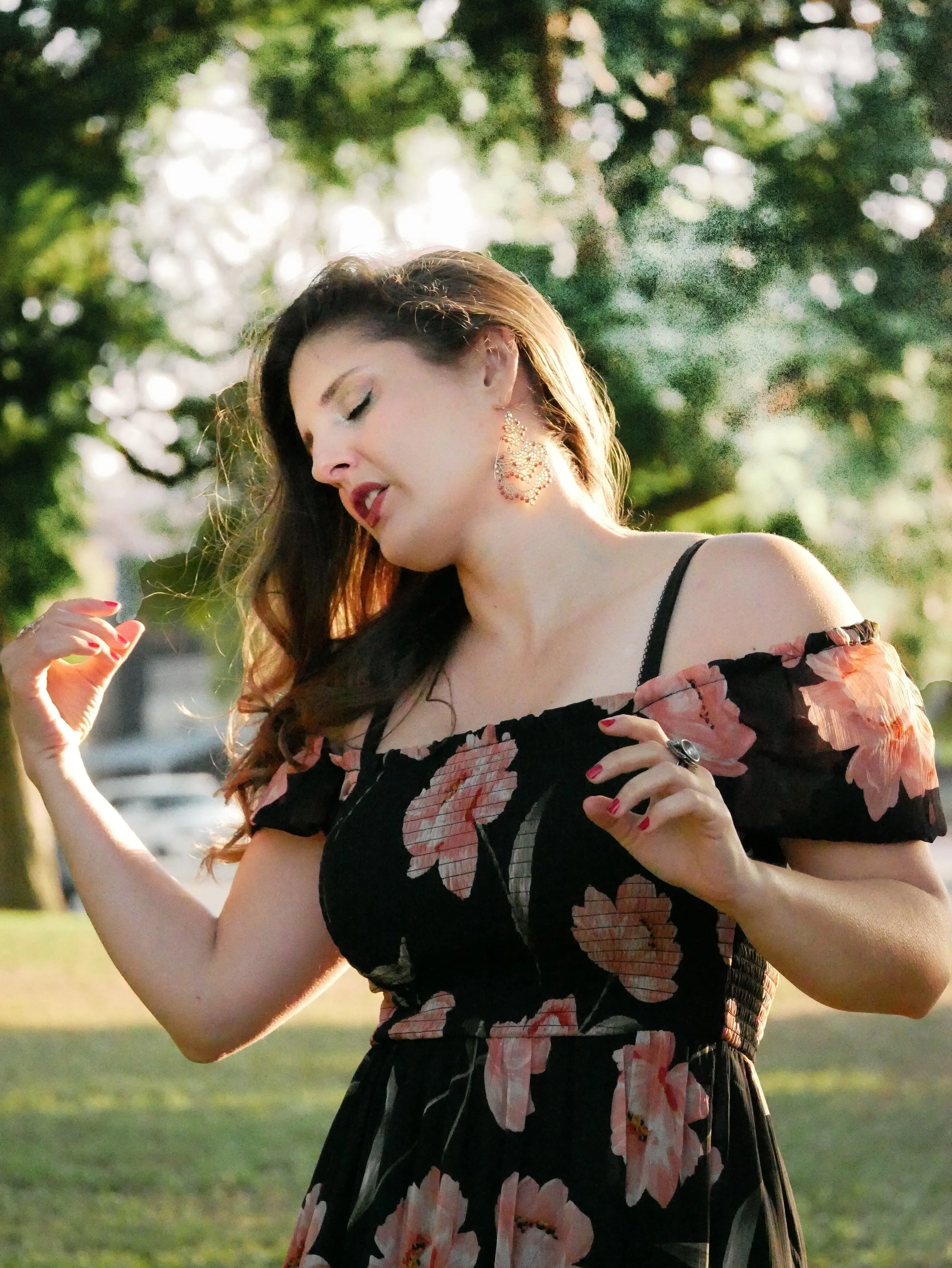 Portrait photo of April outdoors