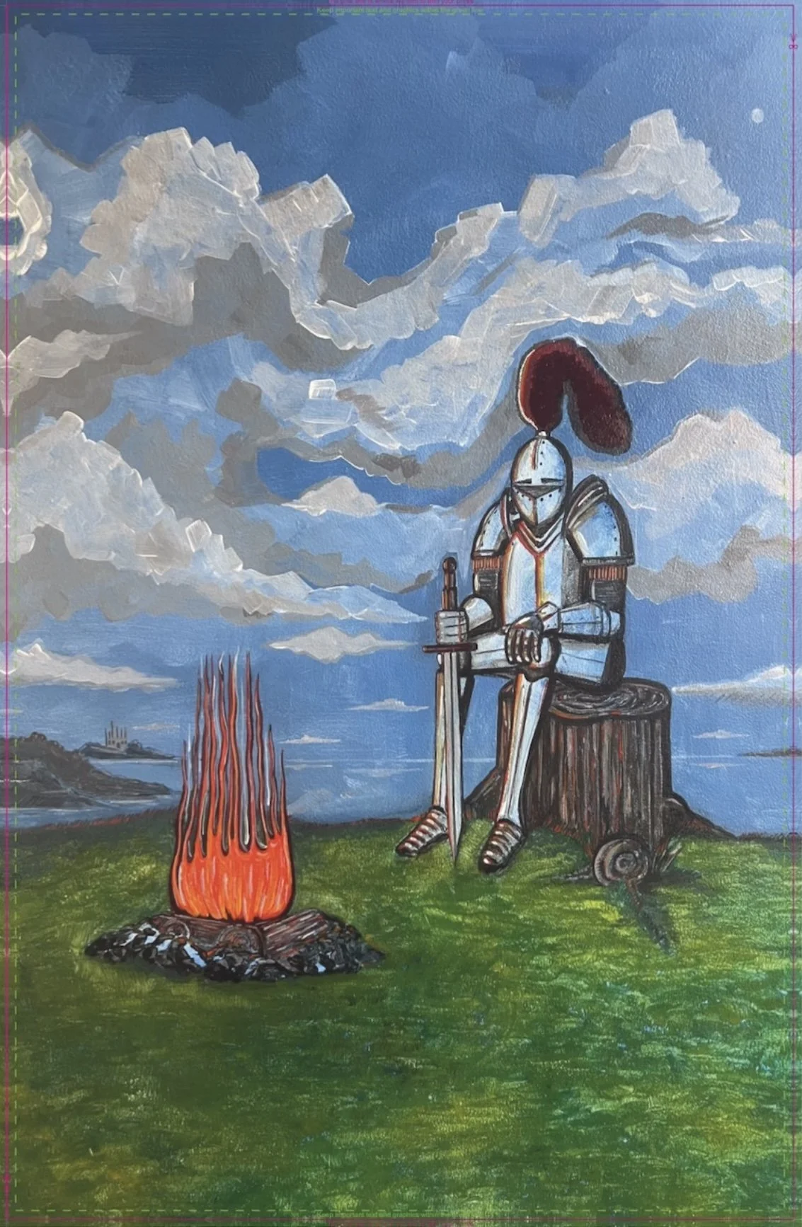 "CHILL KNIGHT" PRINT