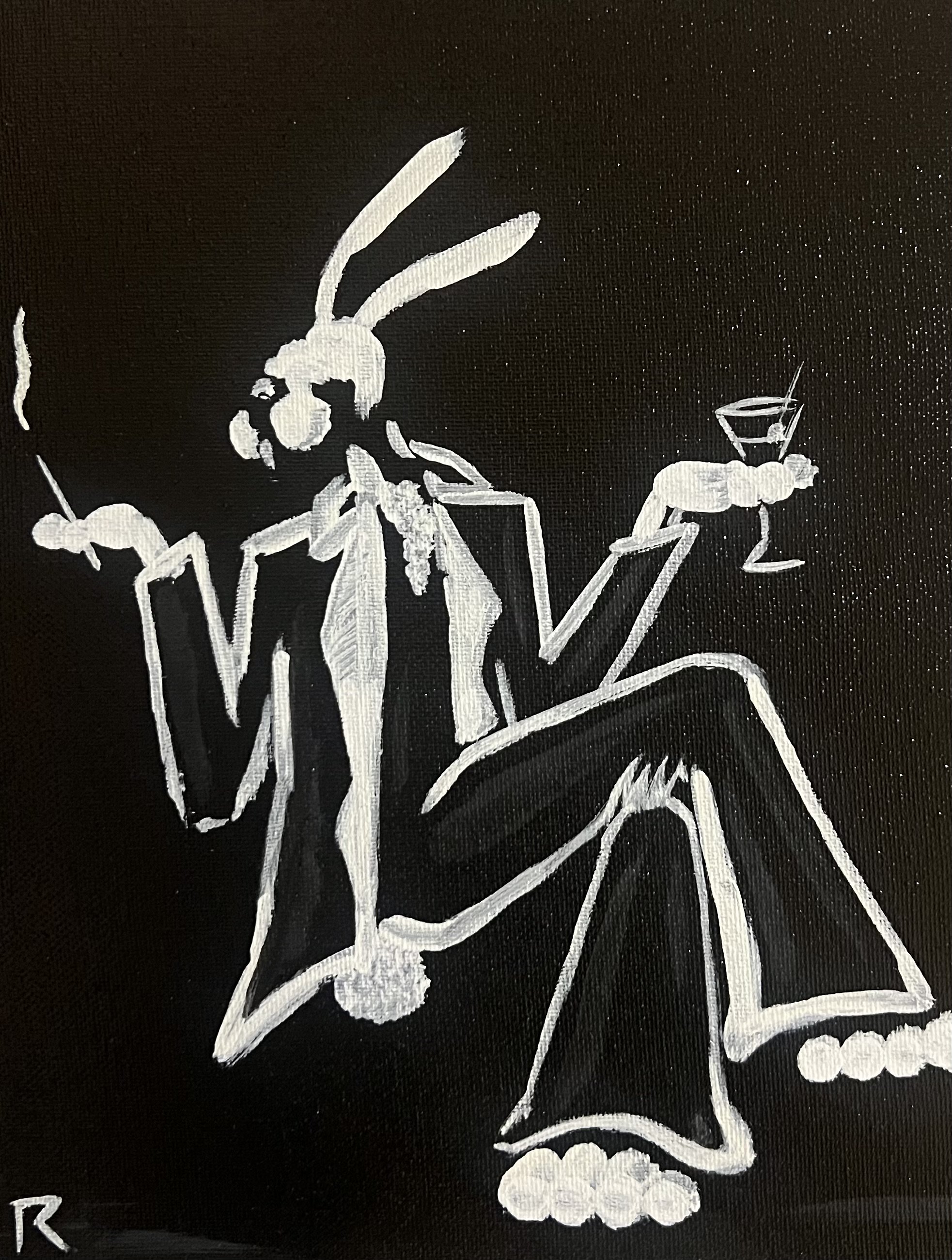 "NEED A LIGHT" ORIGINAL PAINTING