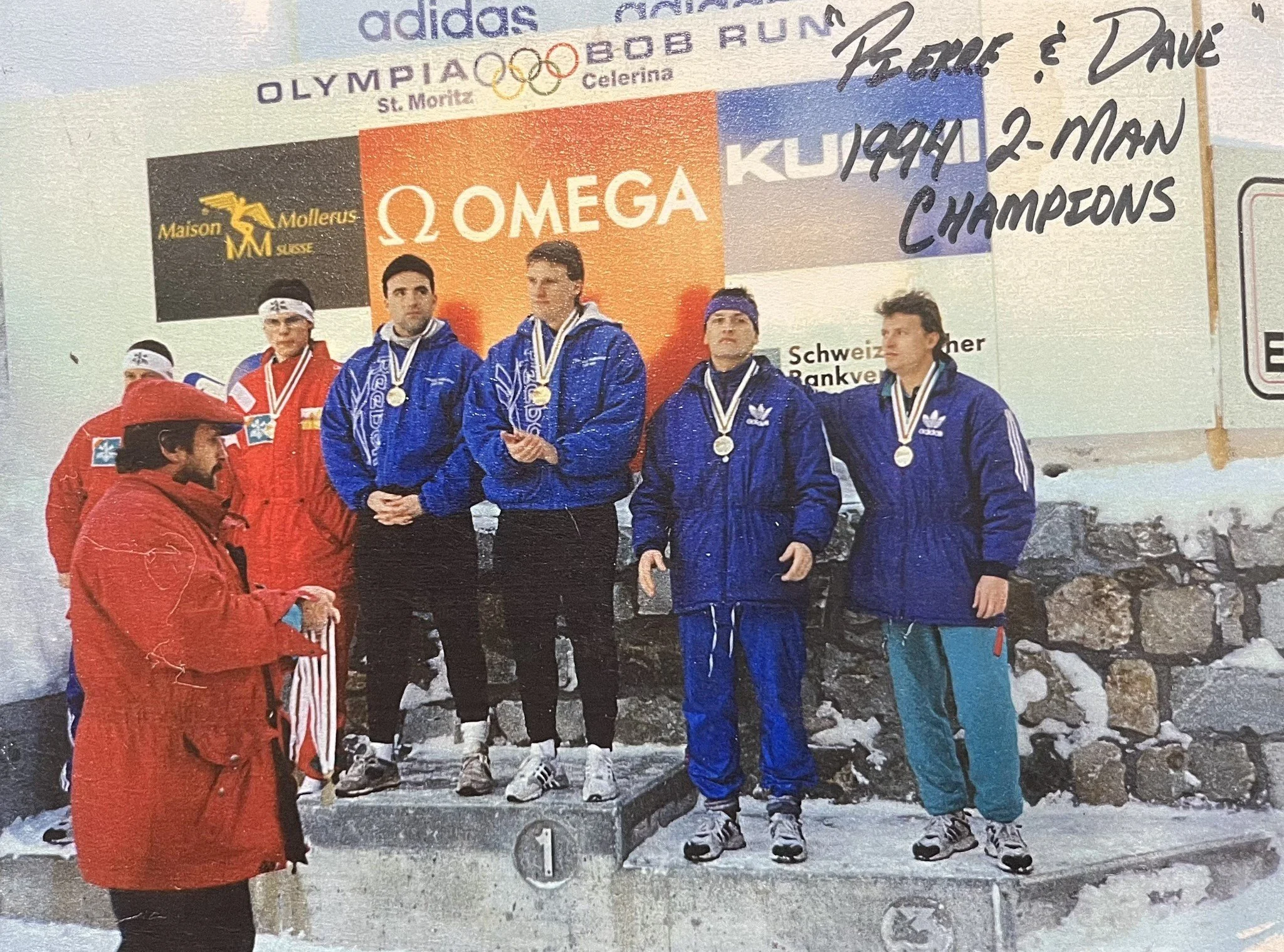 Pierre Lueders and Dave MacEachern - Gold Medal 2-Man Bobsled World Cup St. Moritz