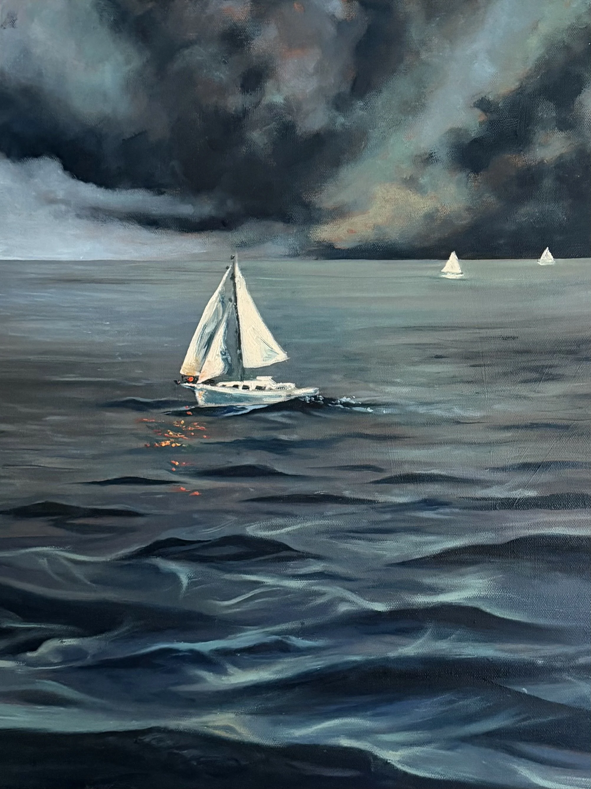 Racing the Storm, 16x20