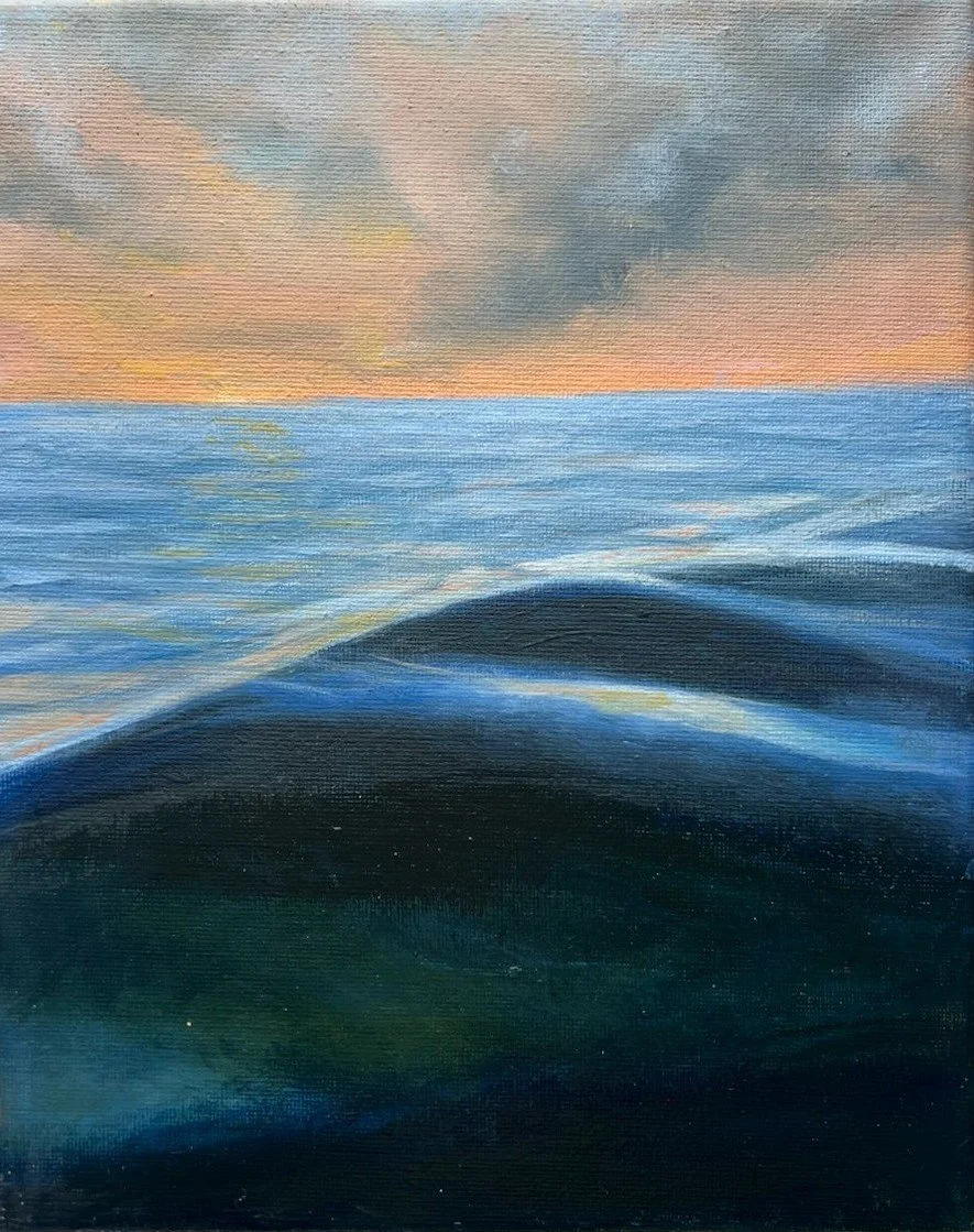 Wave Study, 8x10 Acrylic on Canvas
