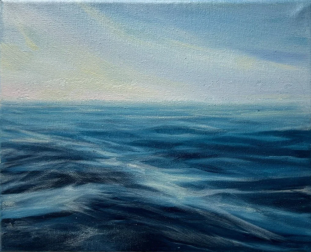 Wave Study, 8x10 Acrylic on Canvas