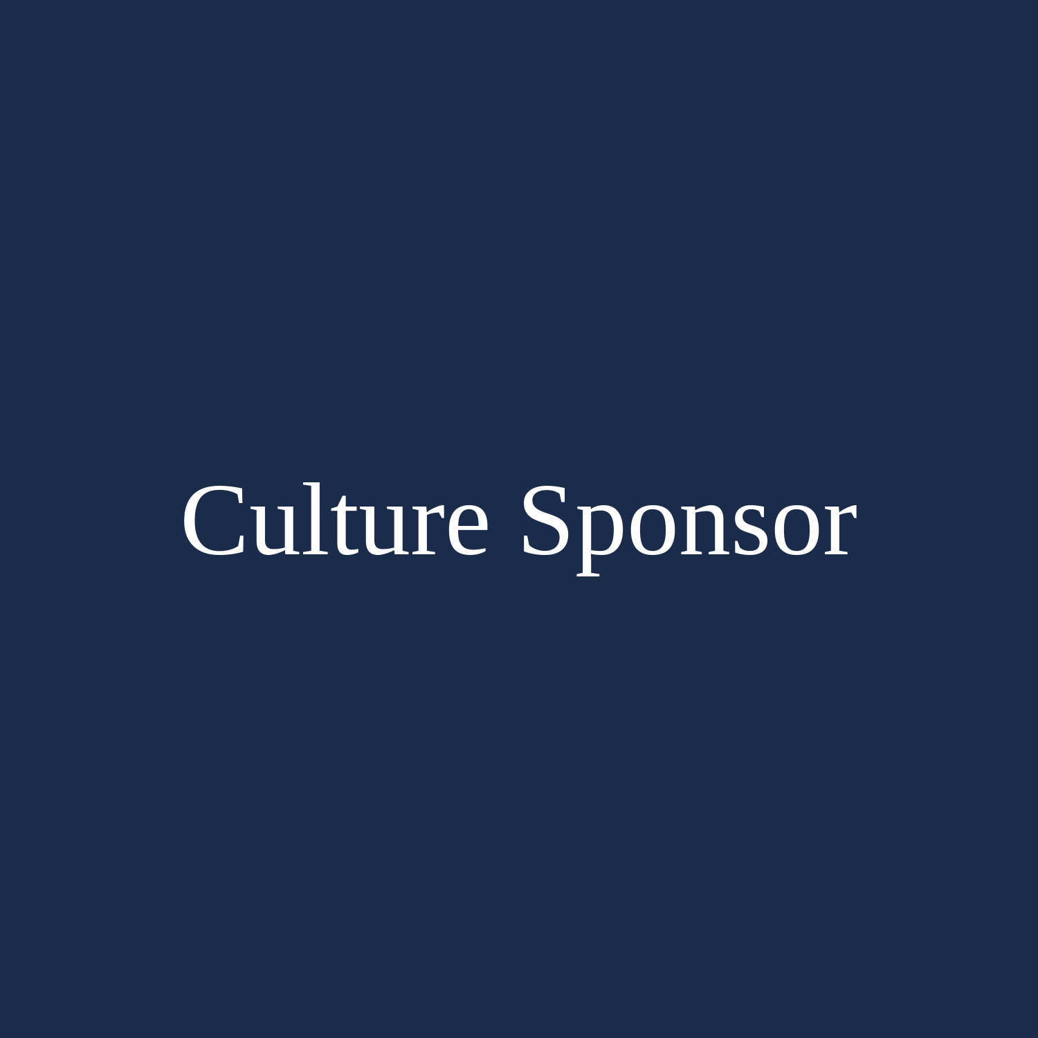 Culture Sponsor