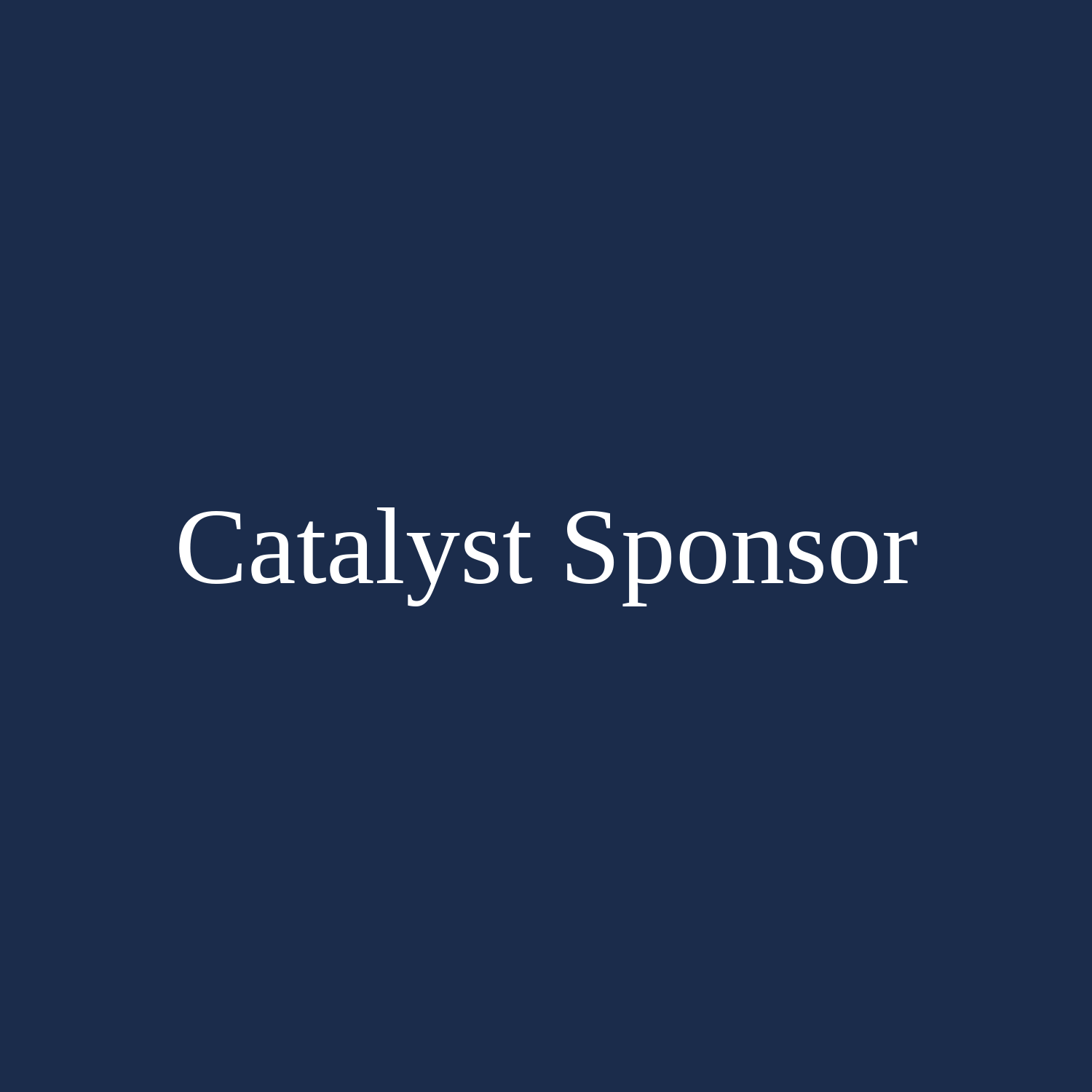 Catalyst Sponsor (Exclusive)