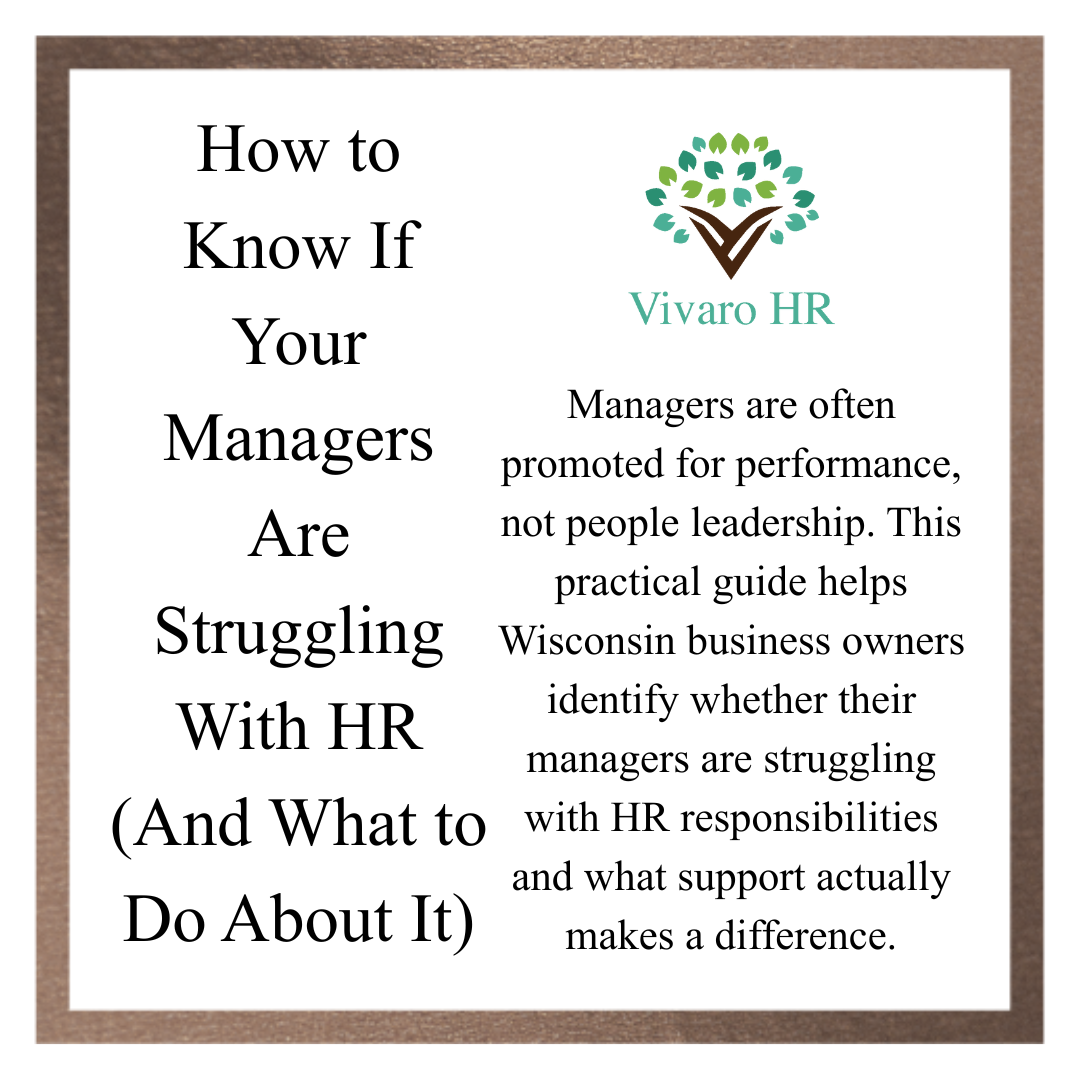 HR help for your managers in Wisconsin