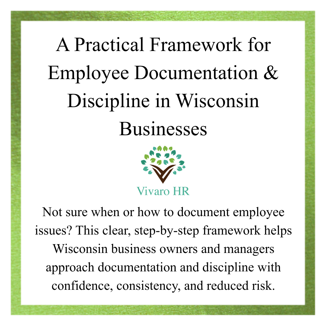 HR documenting in Wisconsin