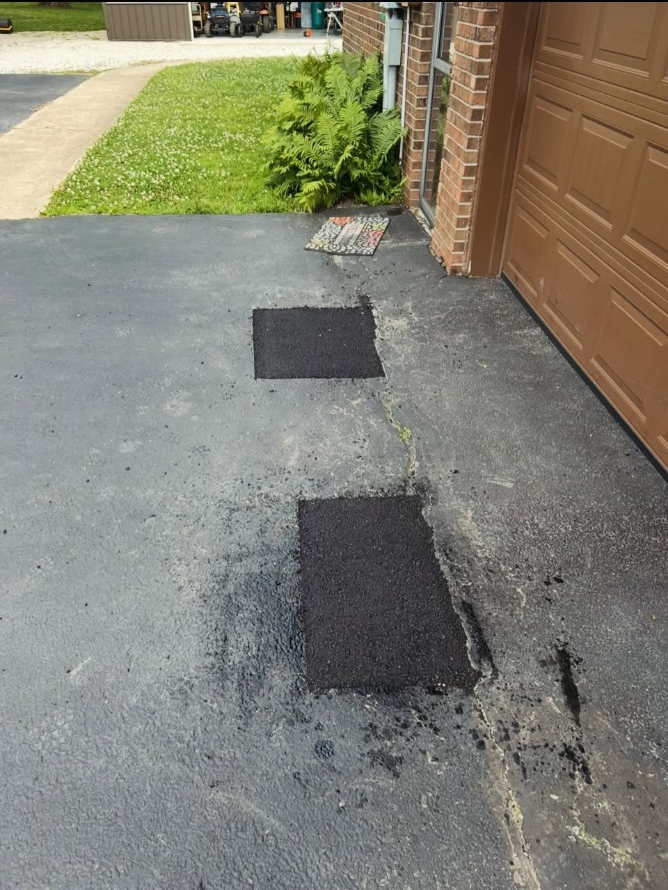 Asphalt repair completed by Blacktop Boss in Danville Indiana. 