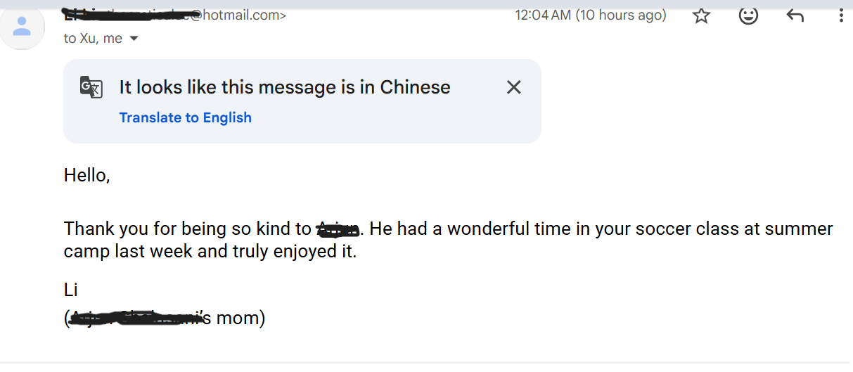 Parent Testimony