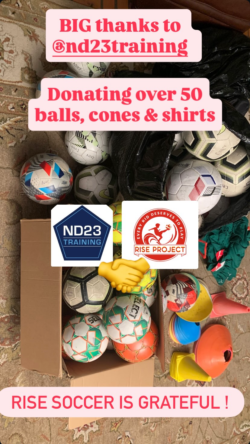 50+ balls ~$500 equipment donated - April