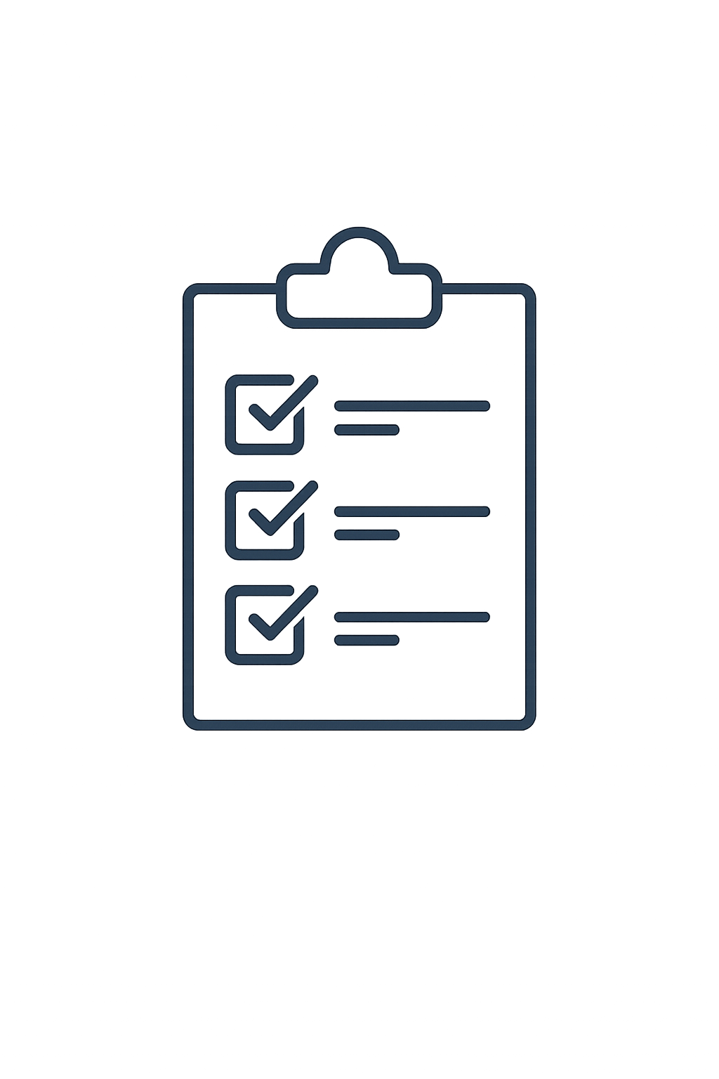 Customized checklist per property