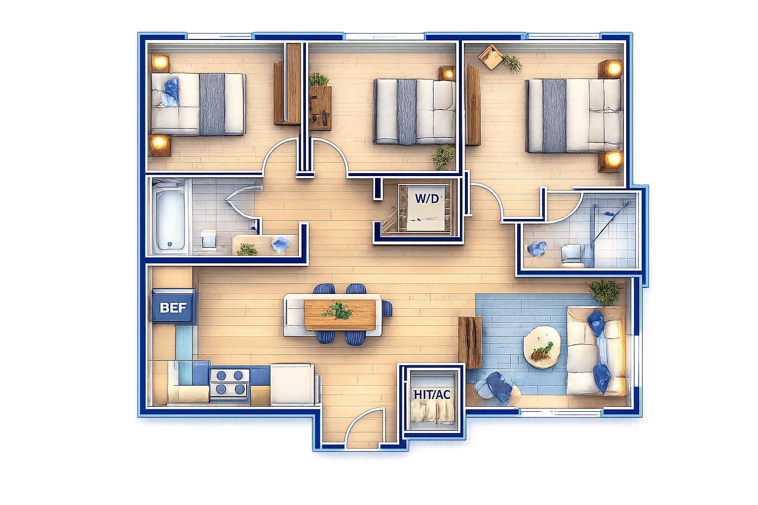 3 Bed / 2 Bath Turnover Pricing