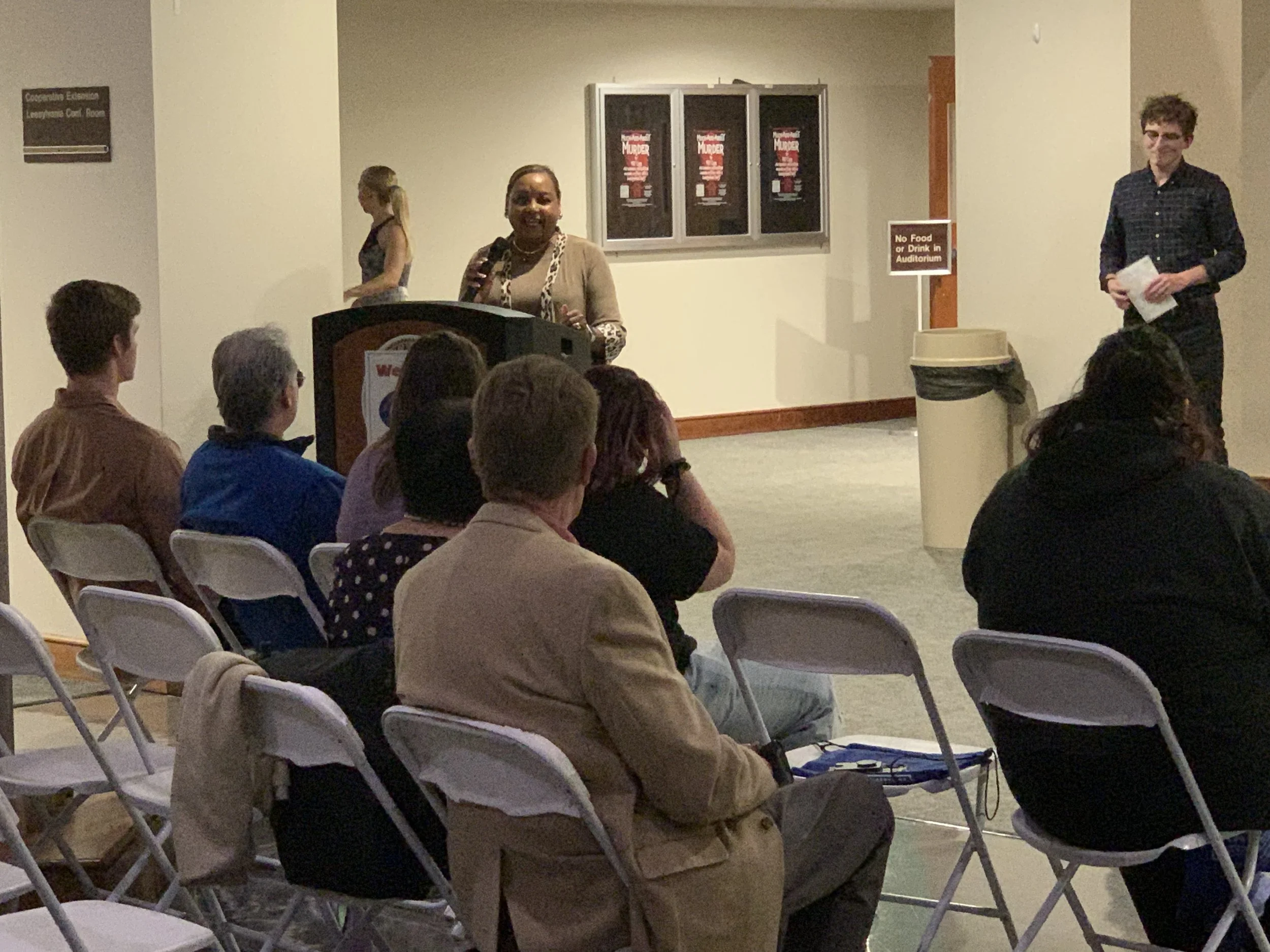 Pam Montgomery in the community for Woodbridge District Supervisor