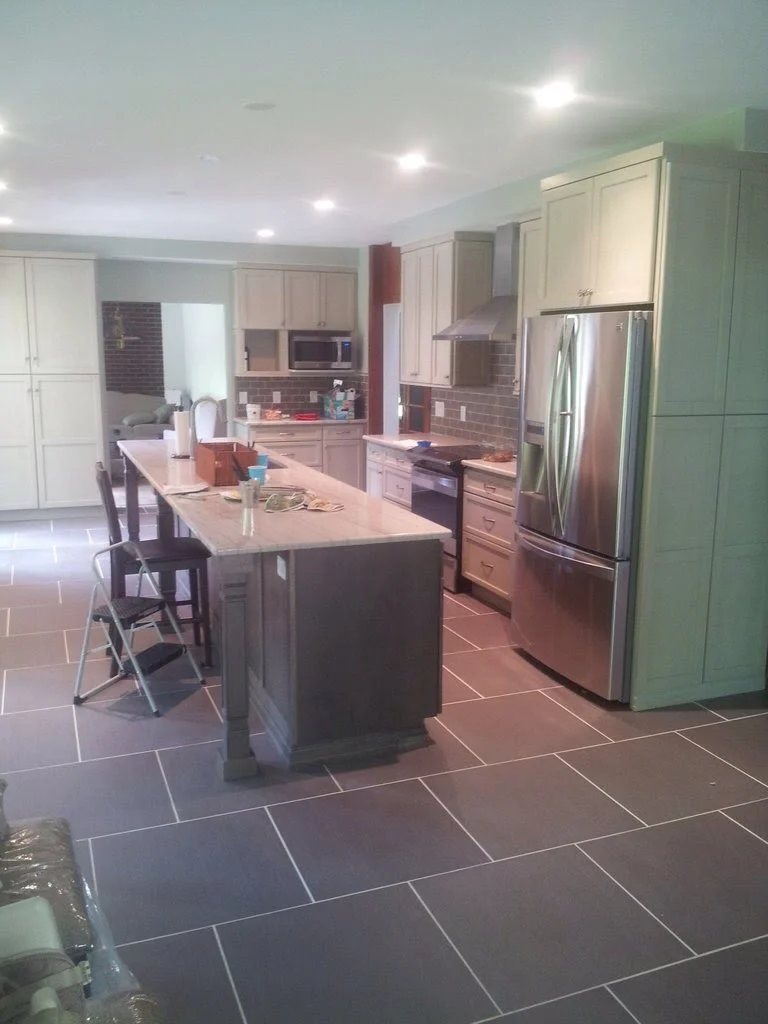 appliances and trim installed