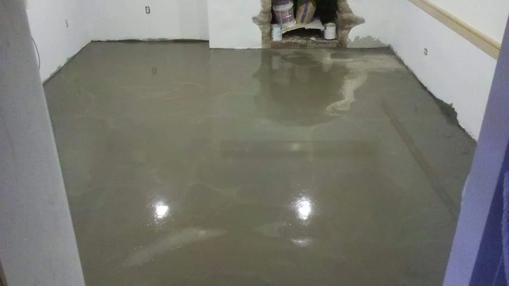 floor level and repair for finished basement