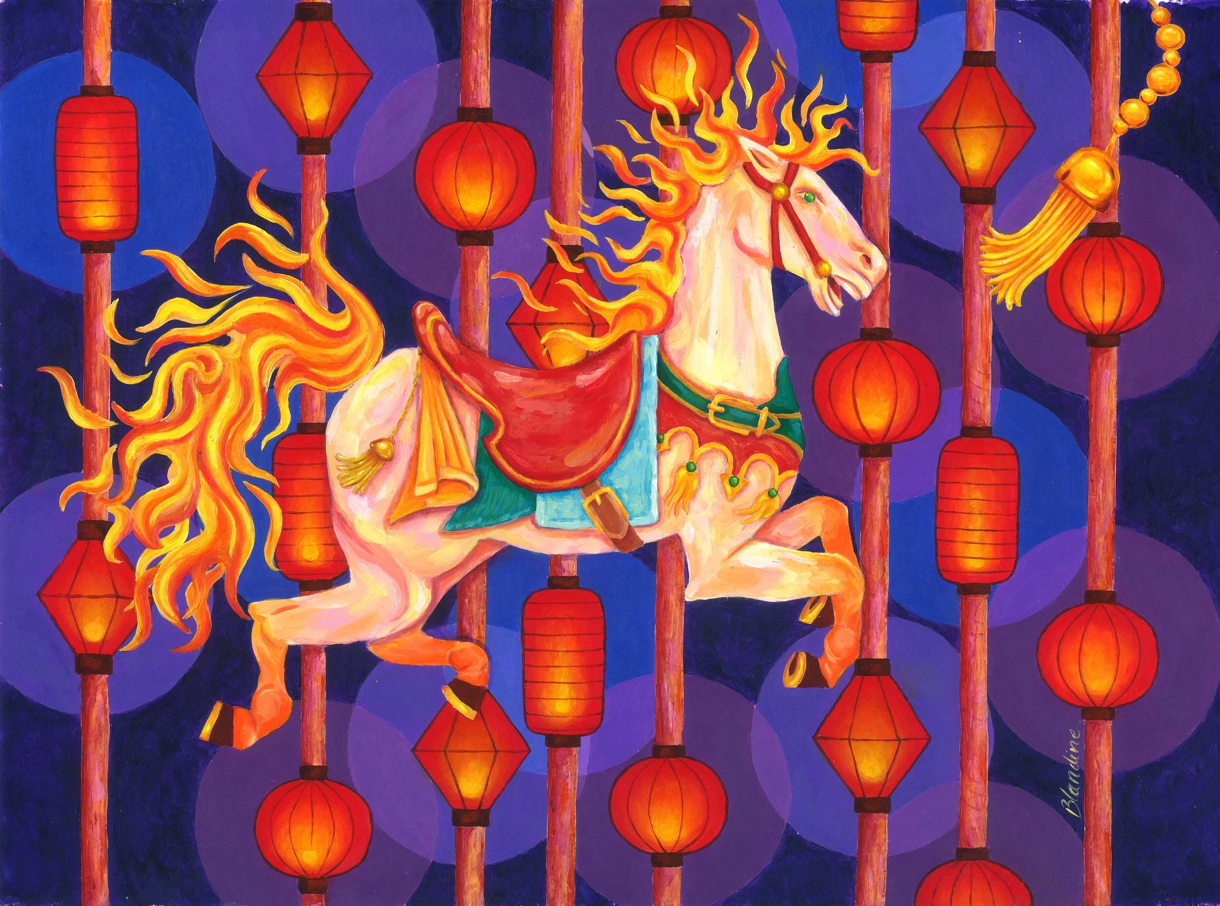 cheval de feu